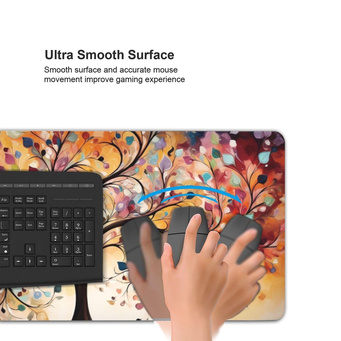 35.4 x 15.7 in, XXL Large Mouse Pad for Desk, Extended Keyboard Mouse Mat for Computer Office, Big