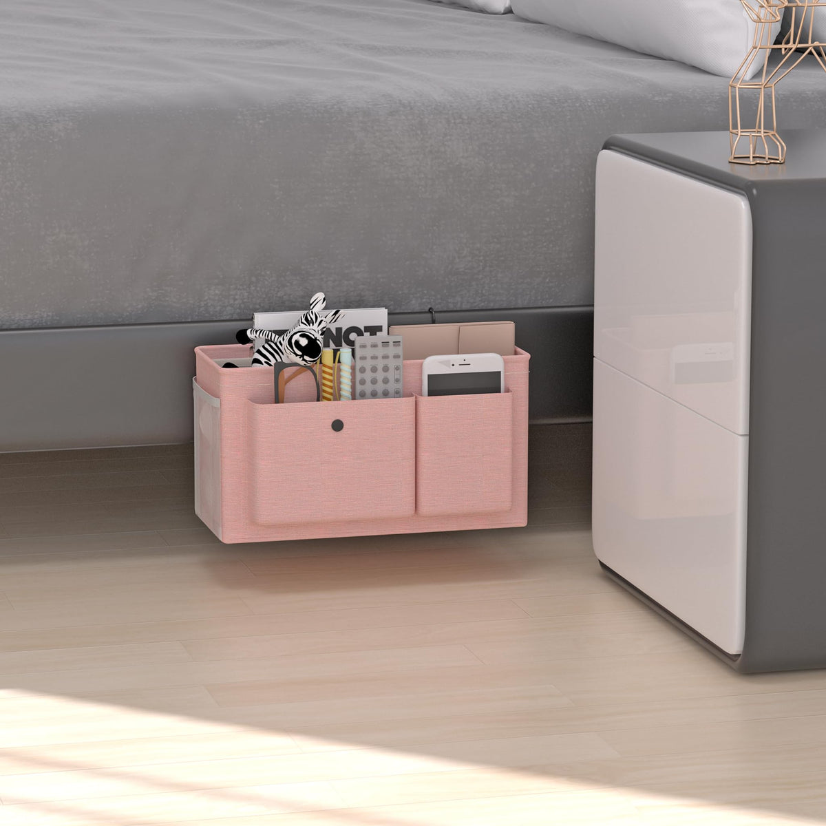 Bedside Caddy Bedside Storage Hanging Organizer for Bunk Dorm Bed Rail