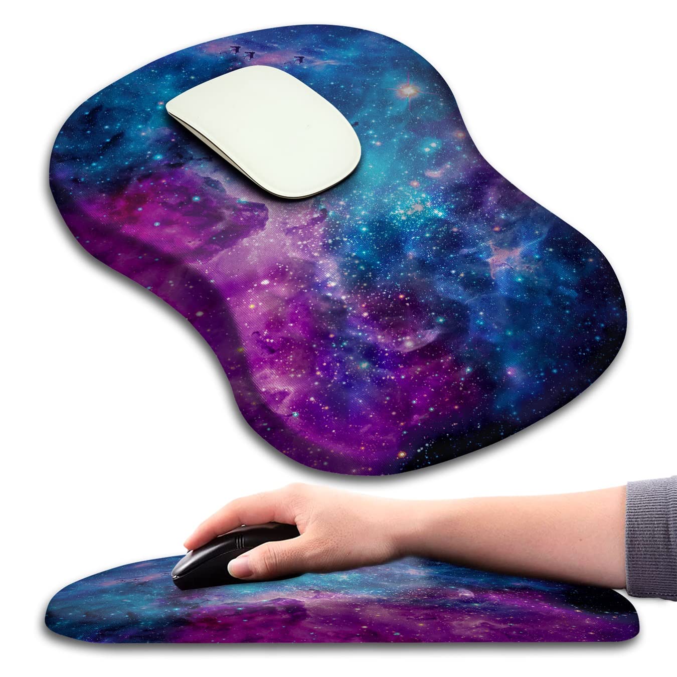 KUOSGM Mouse Pad Wrist Support, Ergonomic Mouse Pad with Massage Dot, Comfortable Computer Mouse