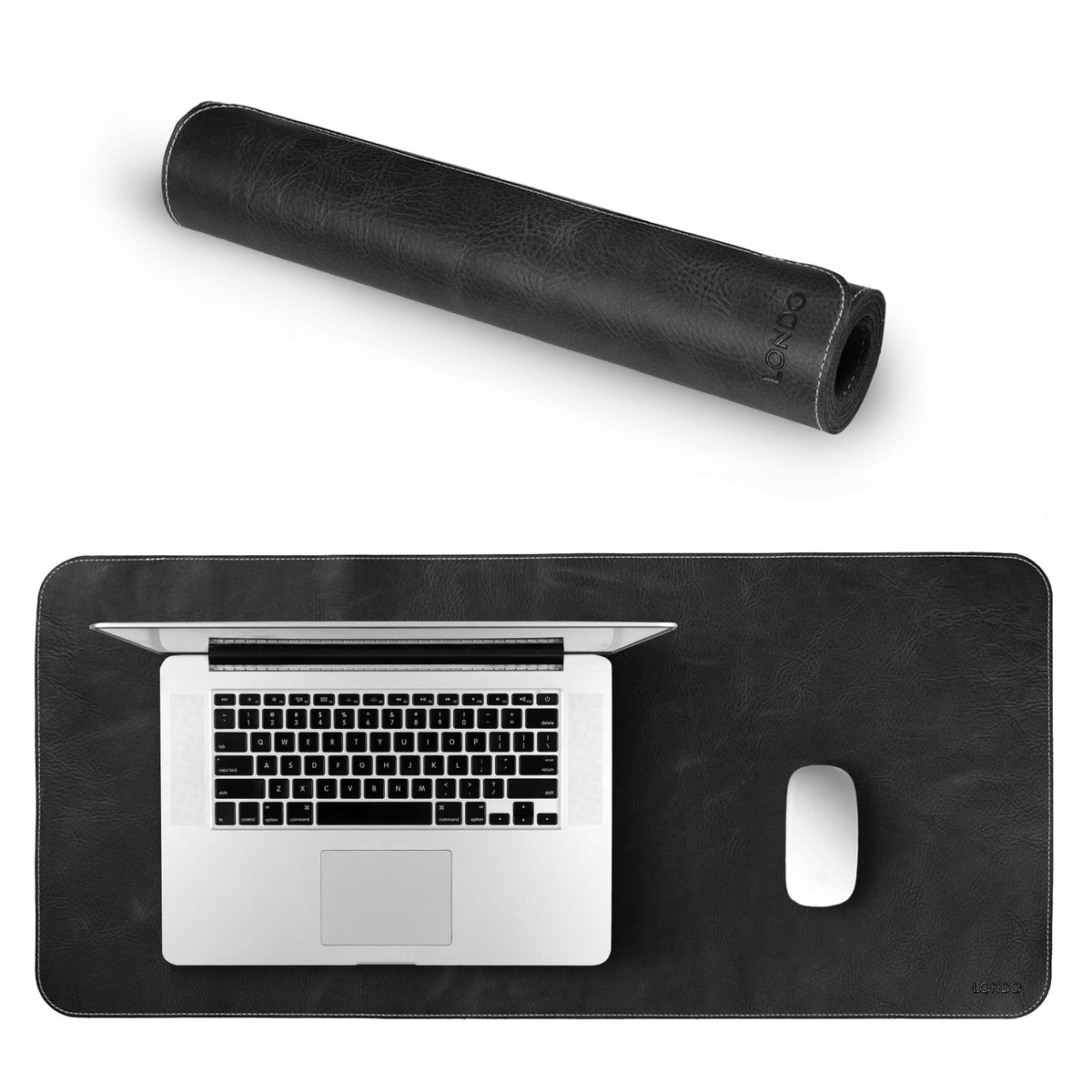 Londo Top Grain Leather Extended Mouse Pad – Large Desk Mat for Office & Gaming, Smooth Writing