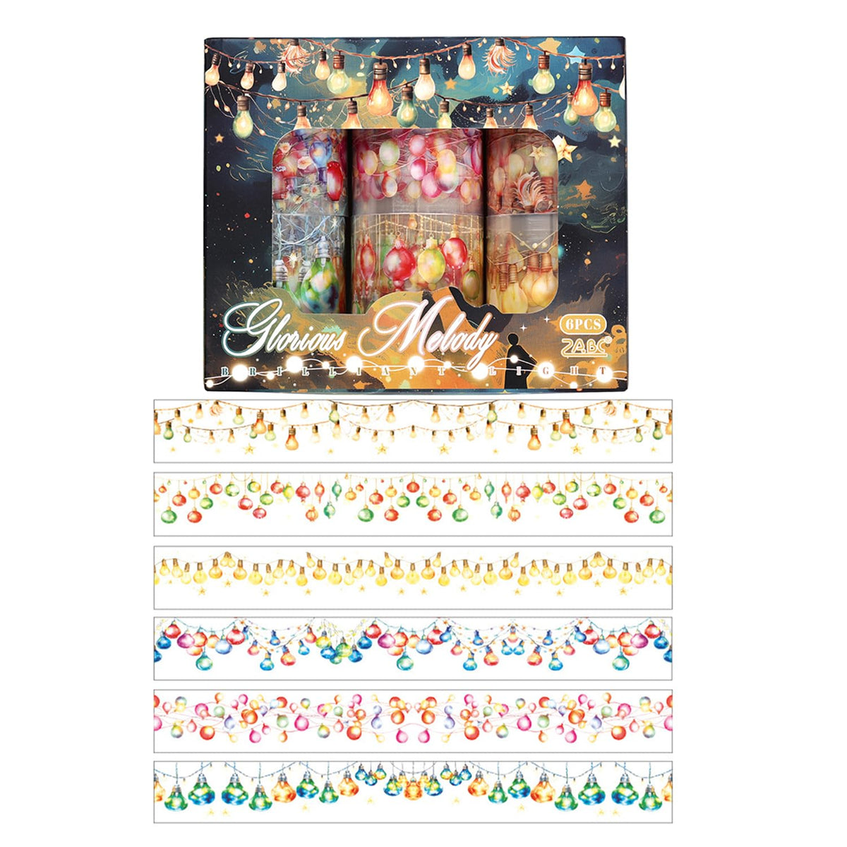 YOUQIWJ Vintage Floral Wide Washi Tape, 6 PET Rolls for Journaling Crafts