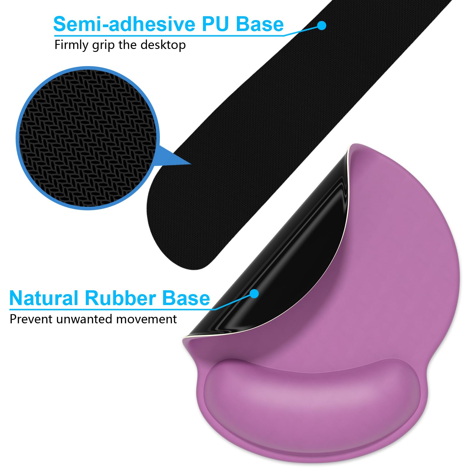 Dapesuom Keyboard Wrist Rest and Mouse Pad with Wrist Support, Cute Memory Foam Cushion for