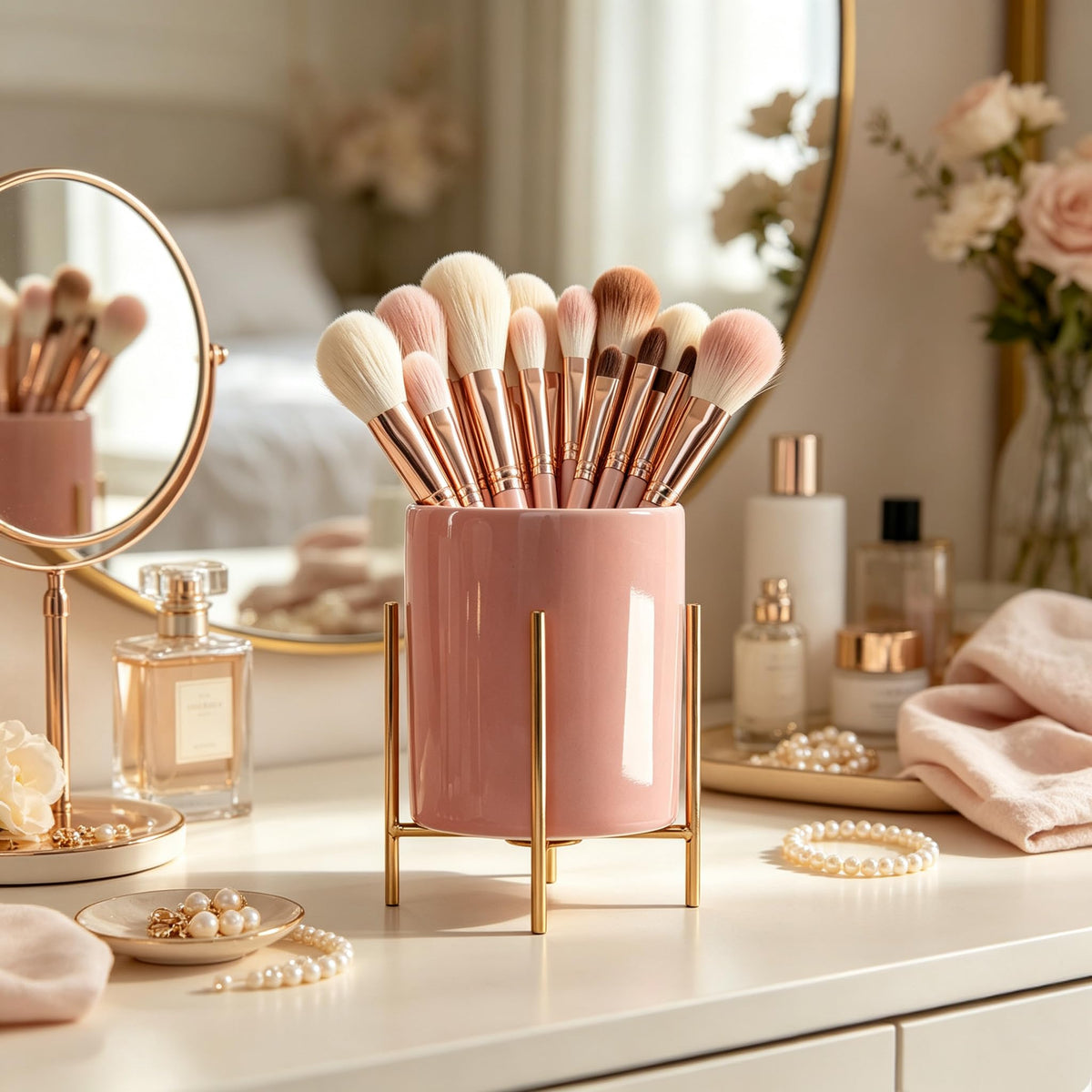 SIEBOLD Ceramic Pen Holder Stand Cup Pencil Holder Organizer Makeup Brush Holders for Home Office