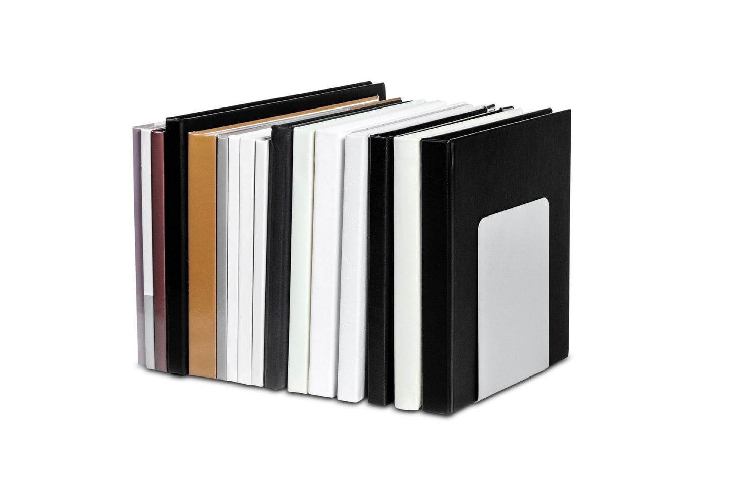 Maul Premium Metal Bookends, 120 x 140 x 140 mm, 1 Pair