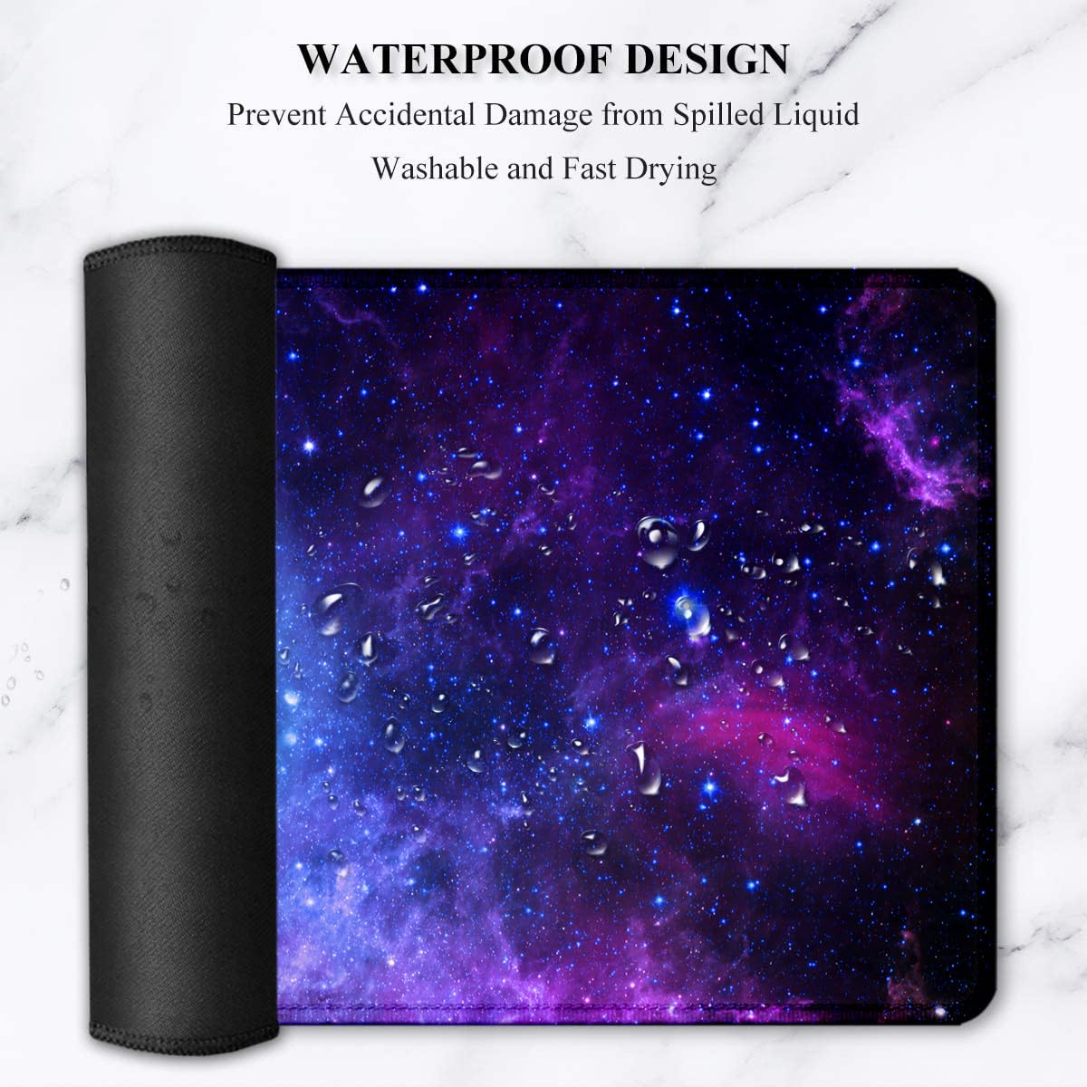 Lateefah Mouse Pad with Wrist Rest, Desk Mat + Keyboard Wrist Rest Set, Desk Pad for Keyboard and