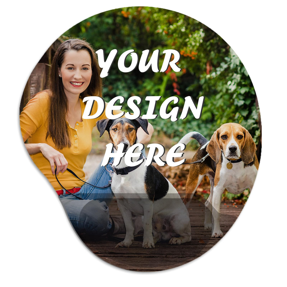 Custom Mouse Pad with Wrist Support，Ergonomic Personalized Mousepad,Add Personalized Photo & Text