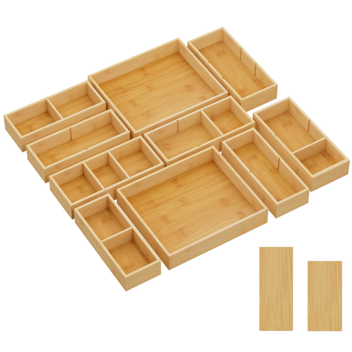 Lifewit Drawer Organizers 10 Pack(22 Grid) with 12 Inserts