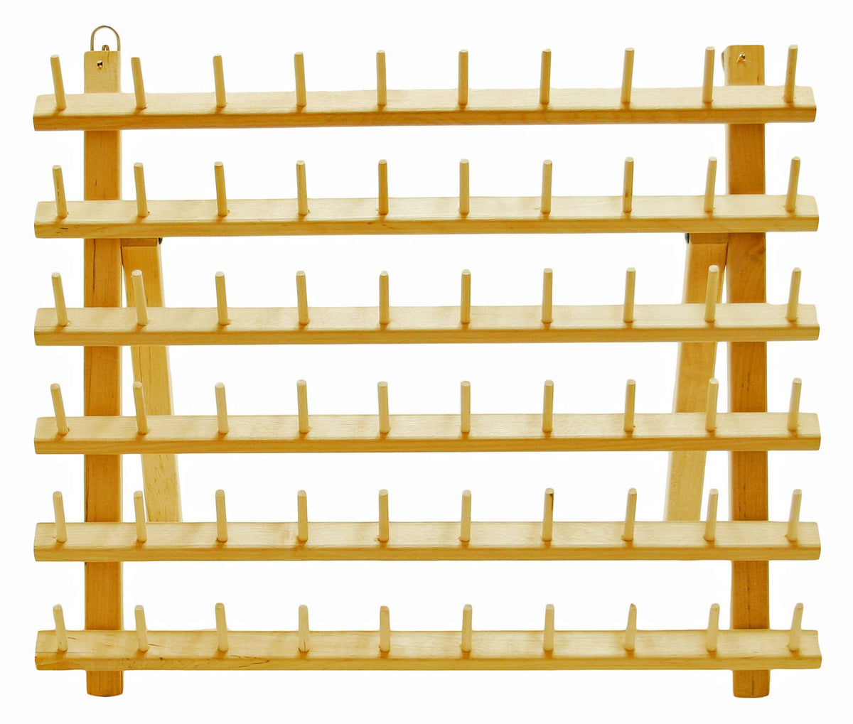 New ThreadNanny Wooden Thread Rack for Sewing - Quilting - Embroidery Spools and Mini Cones (60