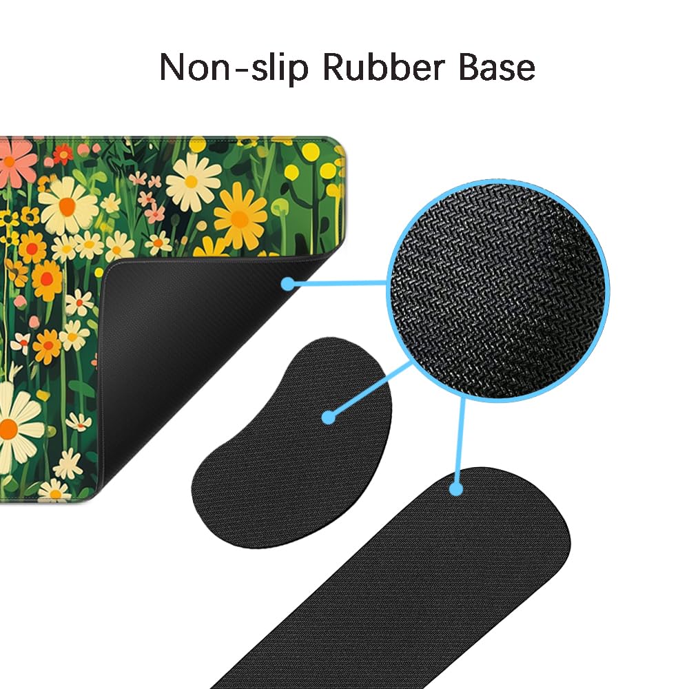 Desk Mat, Large Gaming Mouse Pad with Wrist Rest, 4 in1 XXL Mouse pad+Keyboard Wrist Rest+Mouse Pad