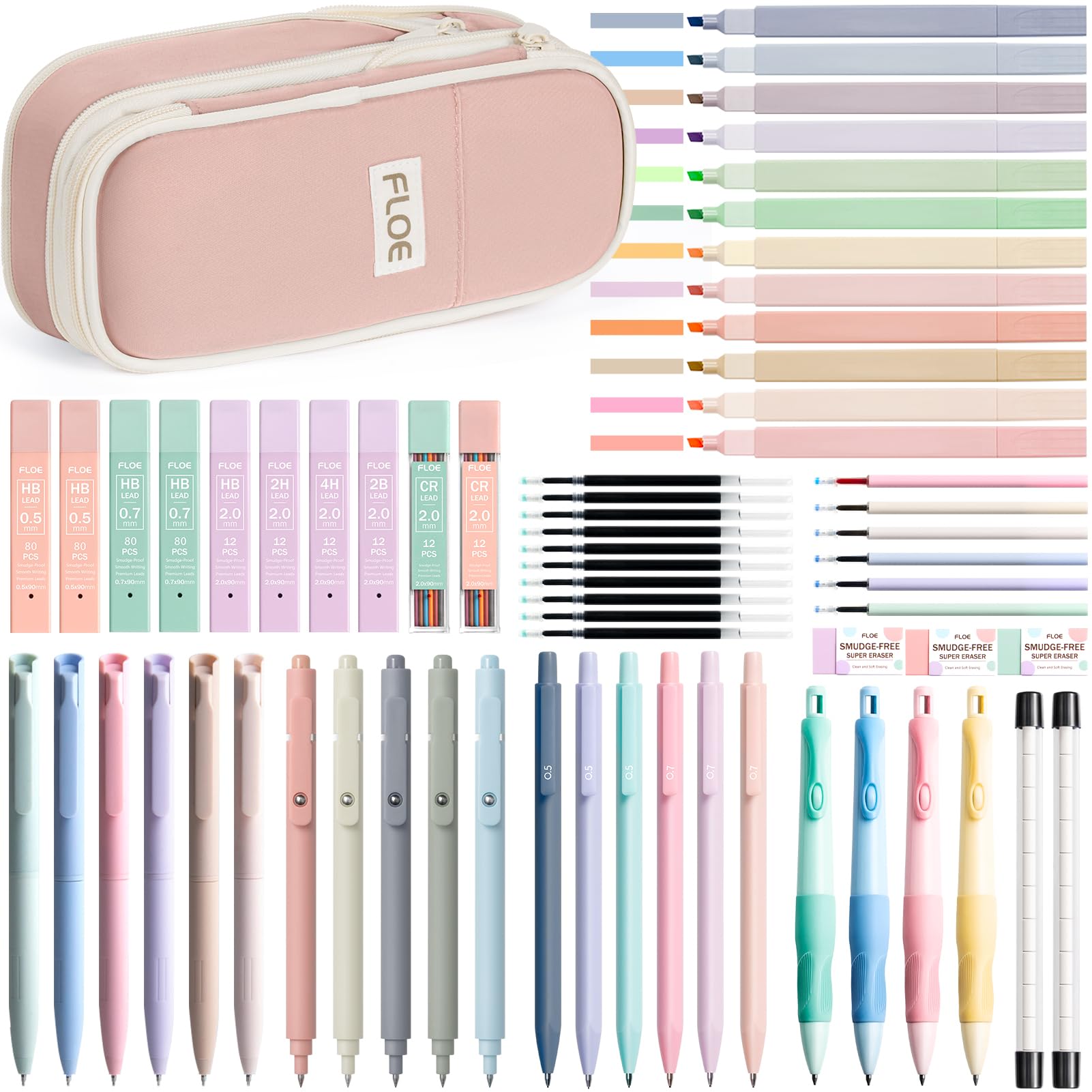 65PCS Aesthetic School Supplies Back to School Supplies Cute Stationary Set