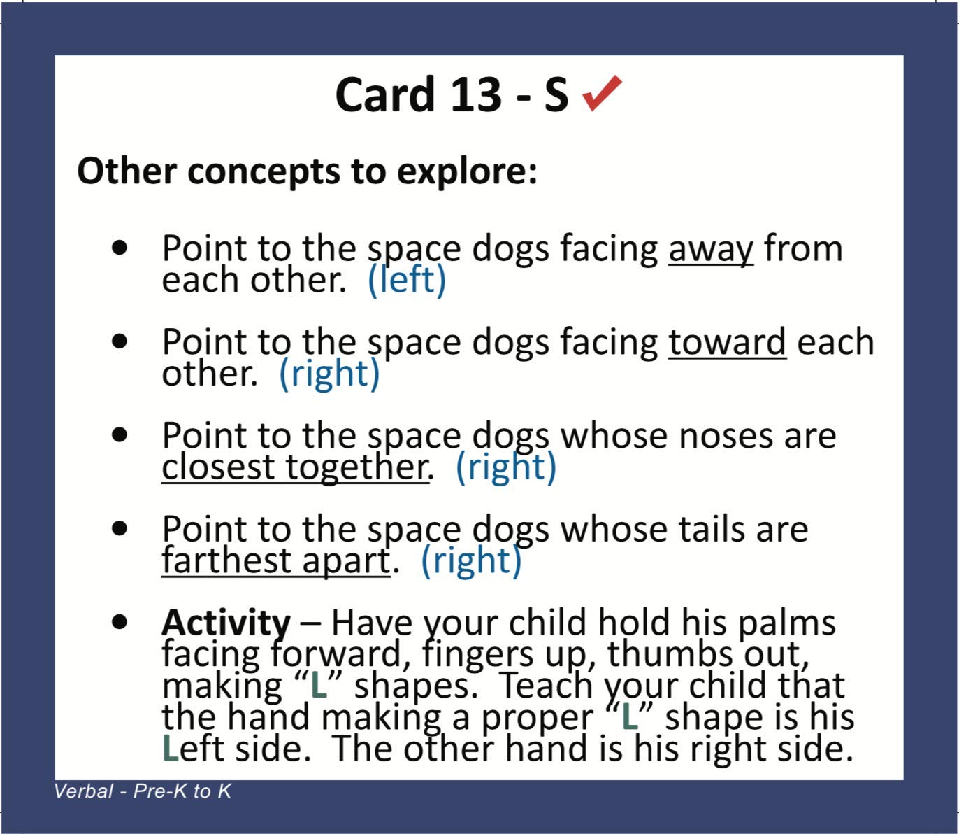 TestingMom.com Gifted Learning Flash Cards – Verbal Concepts for Pre-K – Kindergarten – Educational