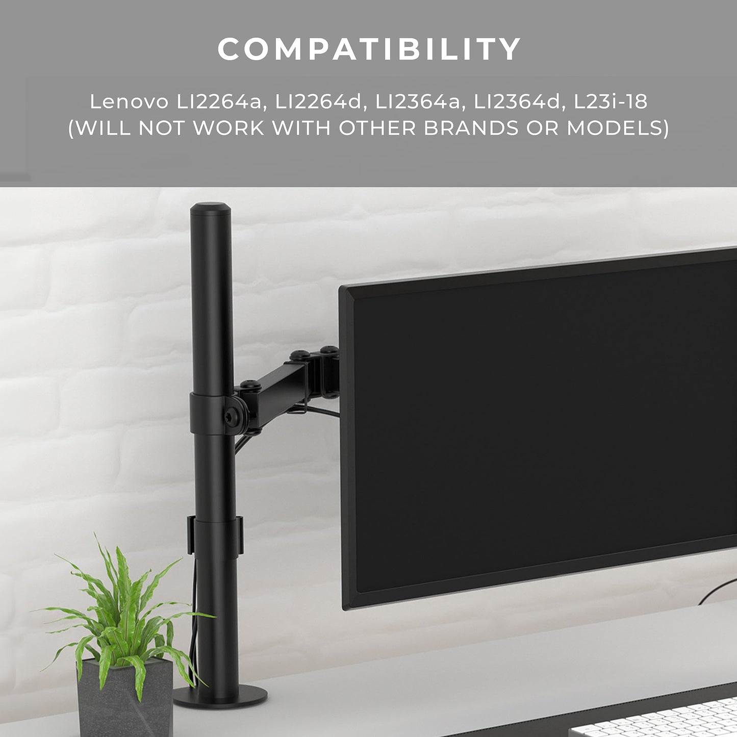 HumanCentric VESA Mount Adapter for Lenovo Monitors