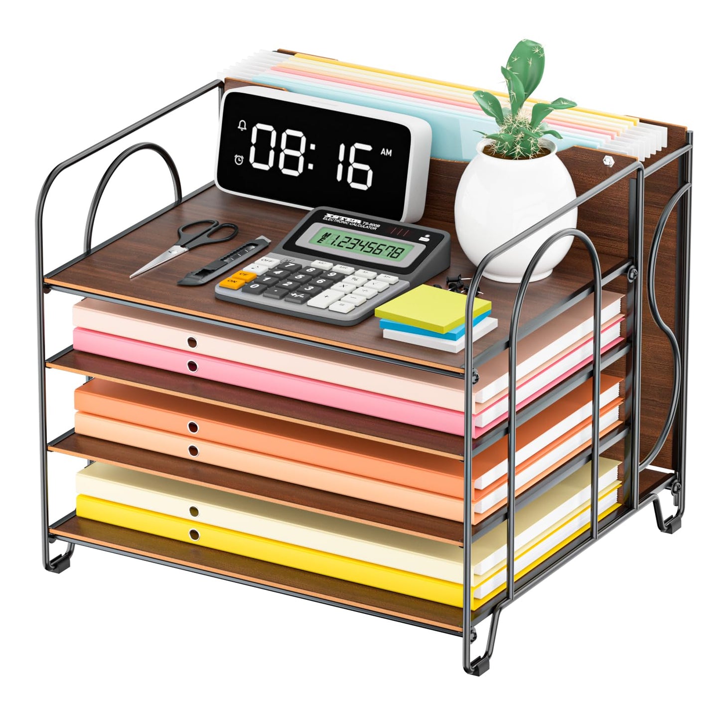 LUCYCAZ File Organizer for Desk,Desktop File Paper Organizer