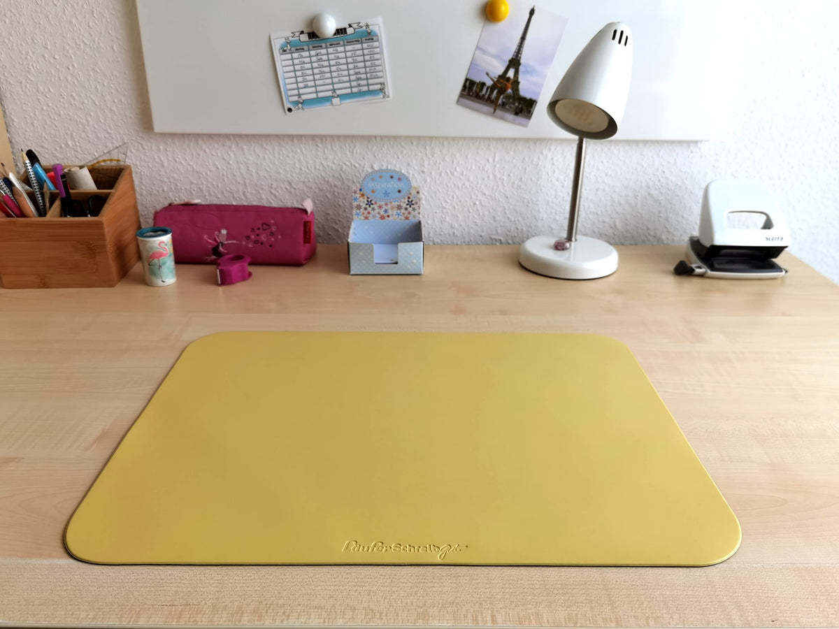 Läufer Schreibgut 30914 Learning to Write Desk Pad 33.5 x 45 cm Sun Yellow