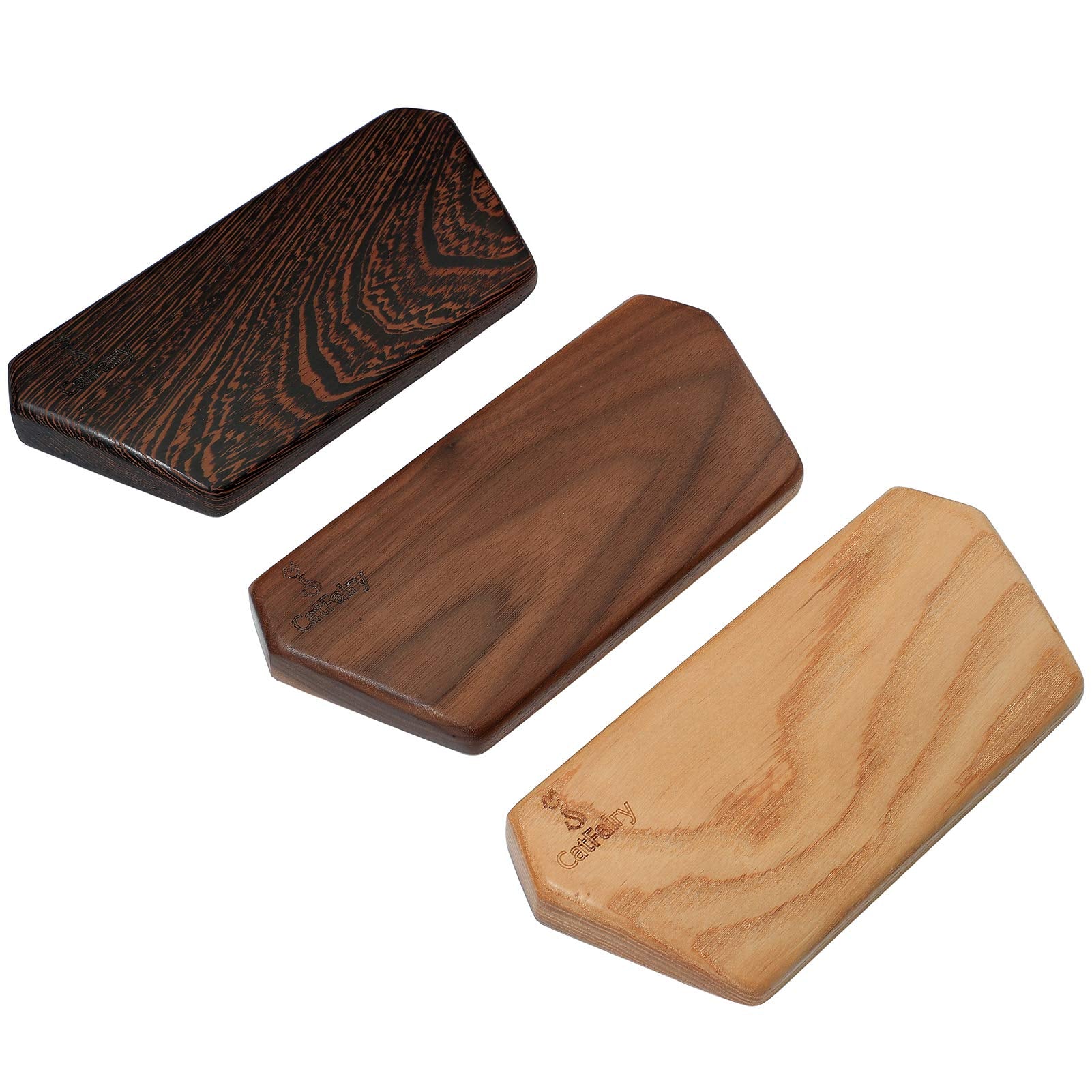 Wooden Keyboard Palm Rest - Walnut Wrist Guard, Solid Wood Mouse Pad - Black Walnut, 6.9in