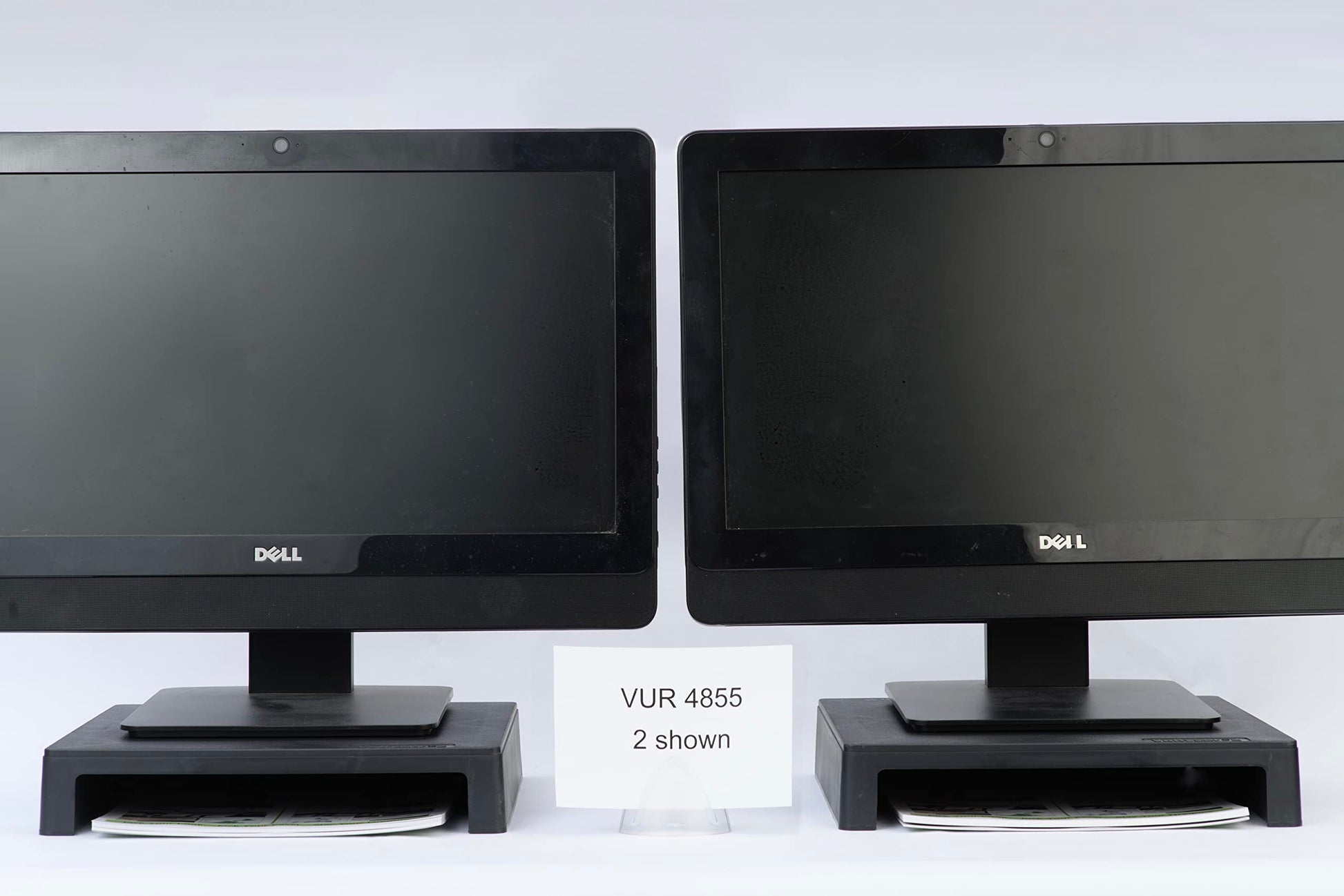 Vu Ryte Stackable 2 Inch Computer Monitor Riser Stand, VuRyser 2, Black, VUR 4855 (Single)