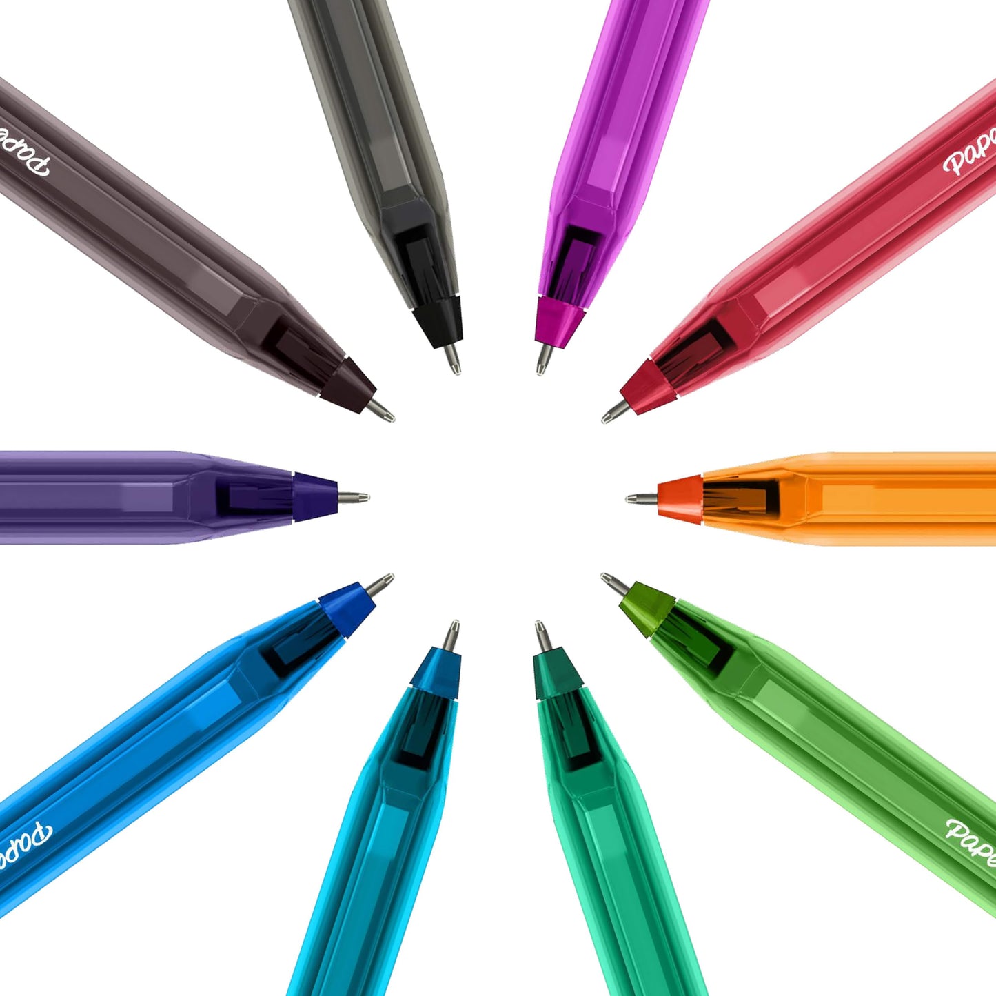 Paper Mate InkJoy 100ST Ballpoint Pens, Medium Point (1.0 mm), Assorted Fun Colours, 27 Count