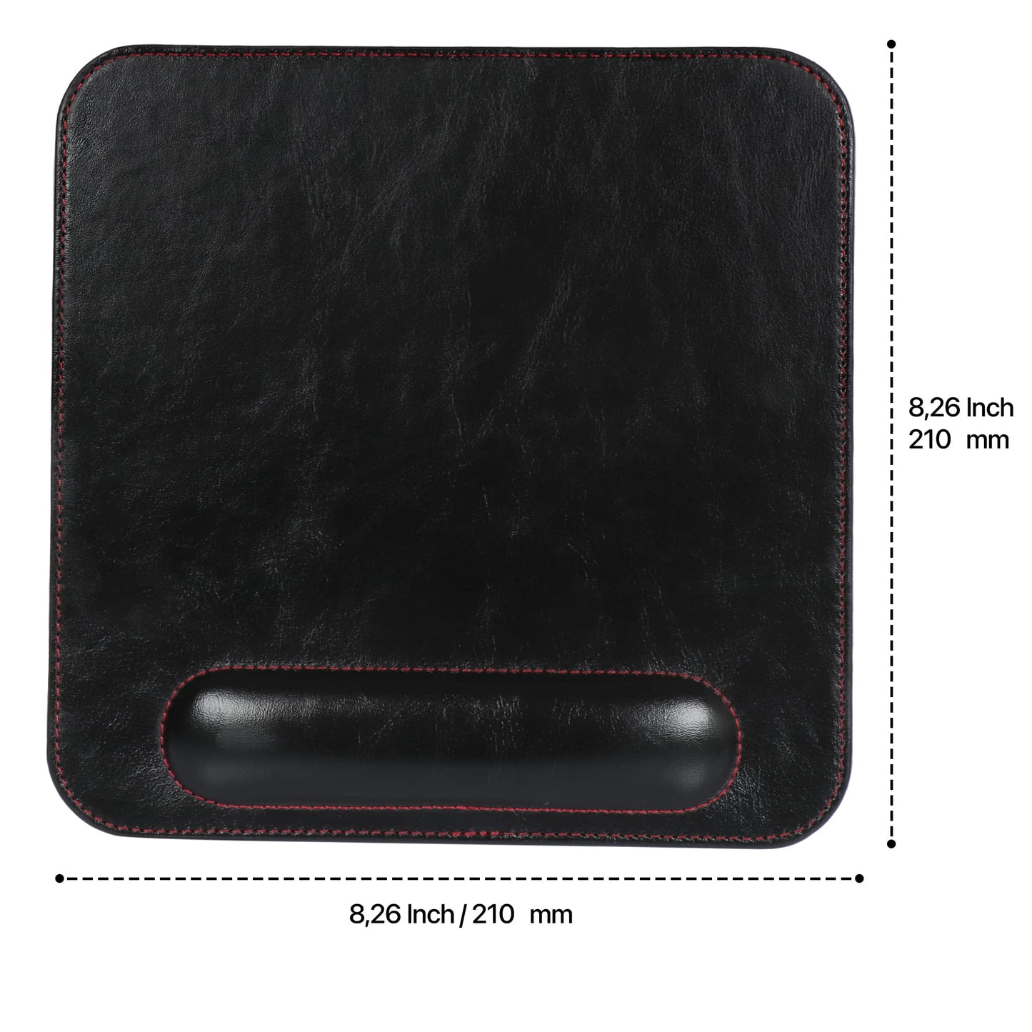 Londo Leather Mouse Pad with Wrist Rest – Ergonomic Support, Non-Slip Base, Smooth Surface