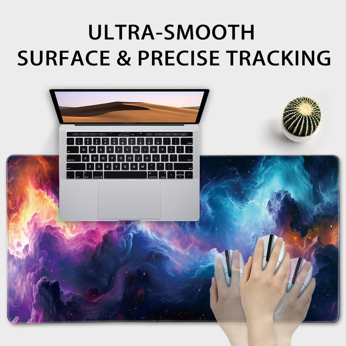 Mcapirivo Galaxy Large Gaming Mouse Pad Desk Mat 31.5"x15.7"