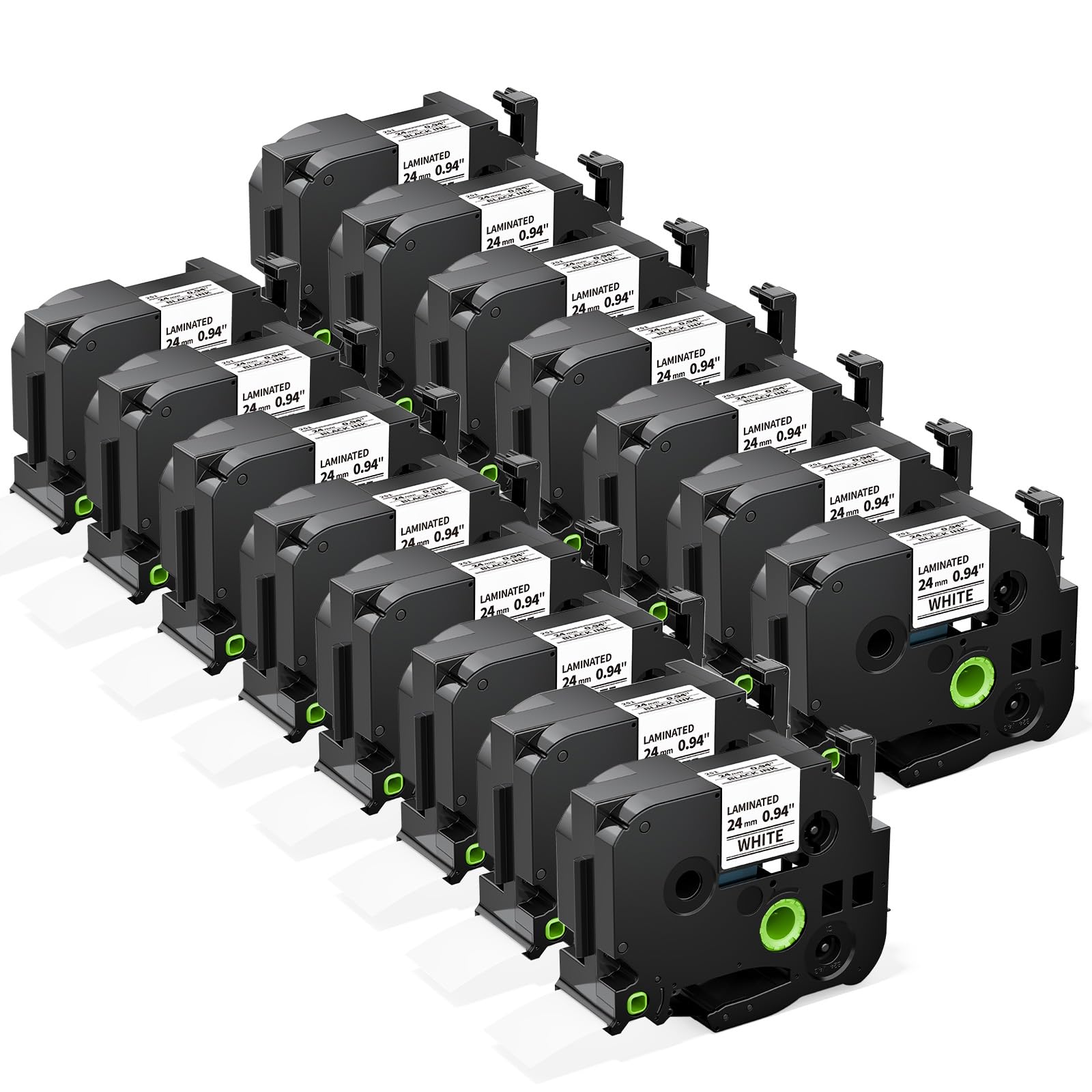 15-Pack TZe-251 Replace for Brother TZe TZ Label Maker Tape 24mm 0.94