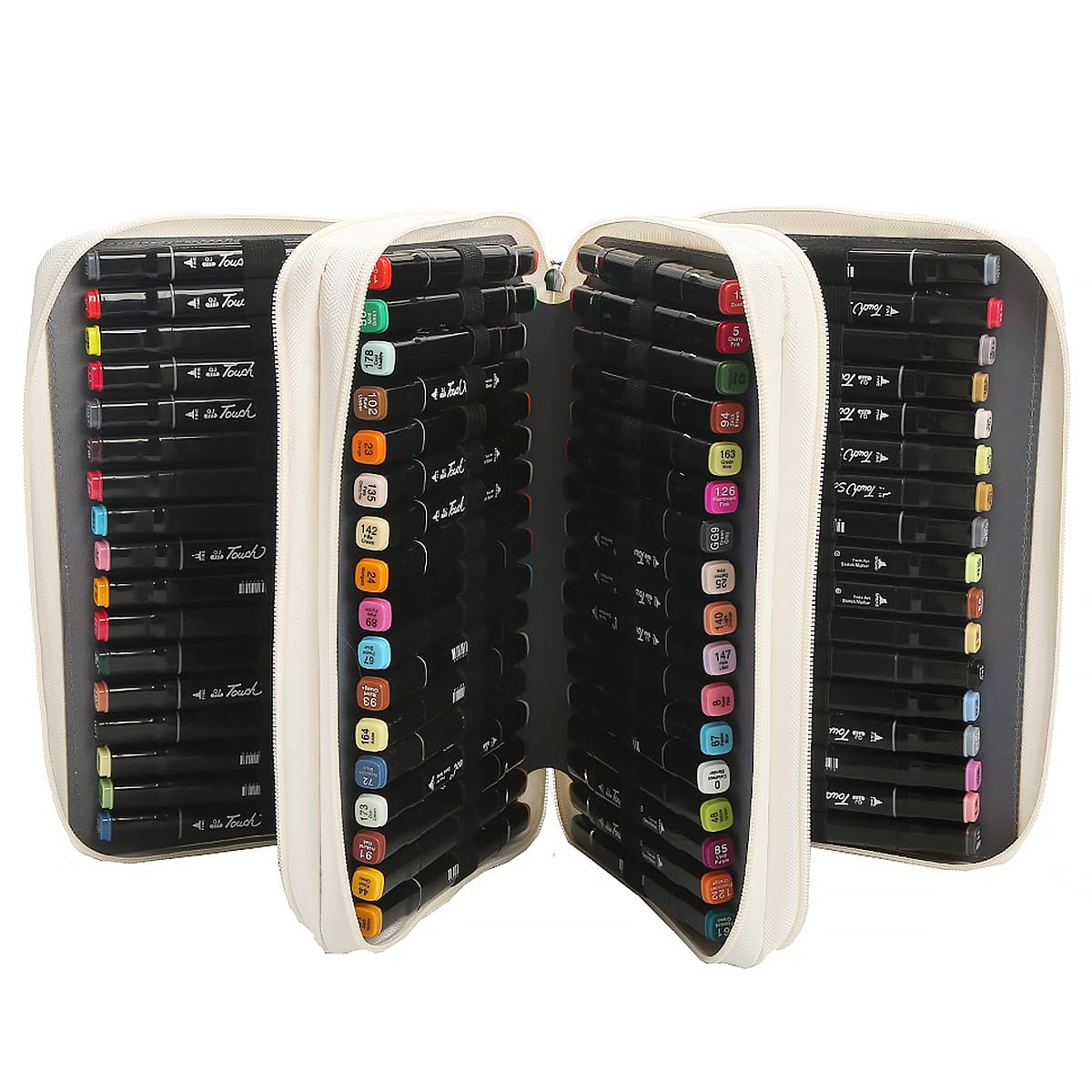 Lbxgap 102 Slots Marker Pen Organizer Case w/Handle