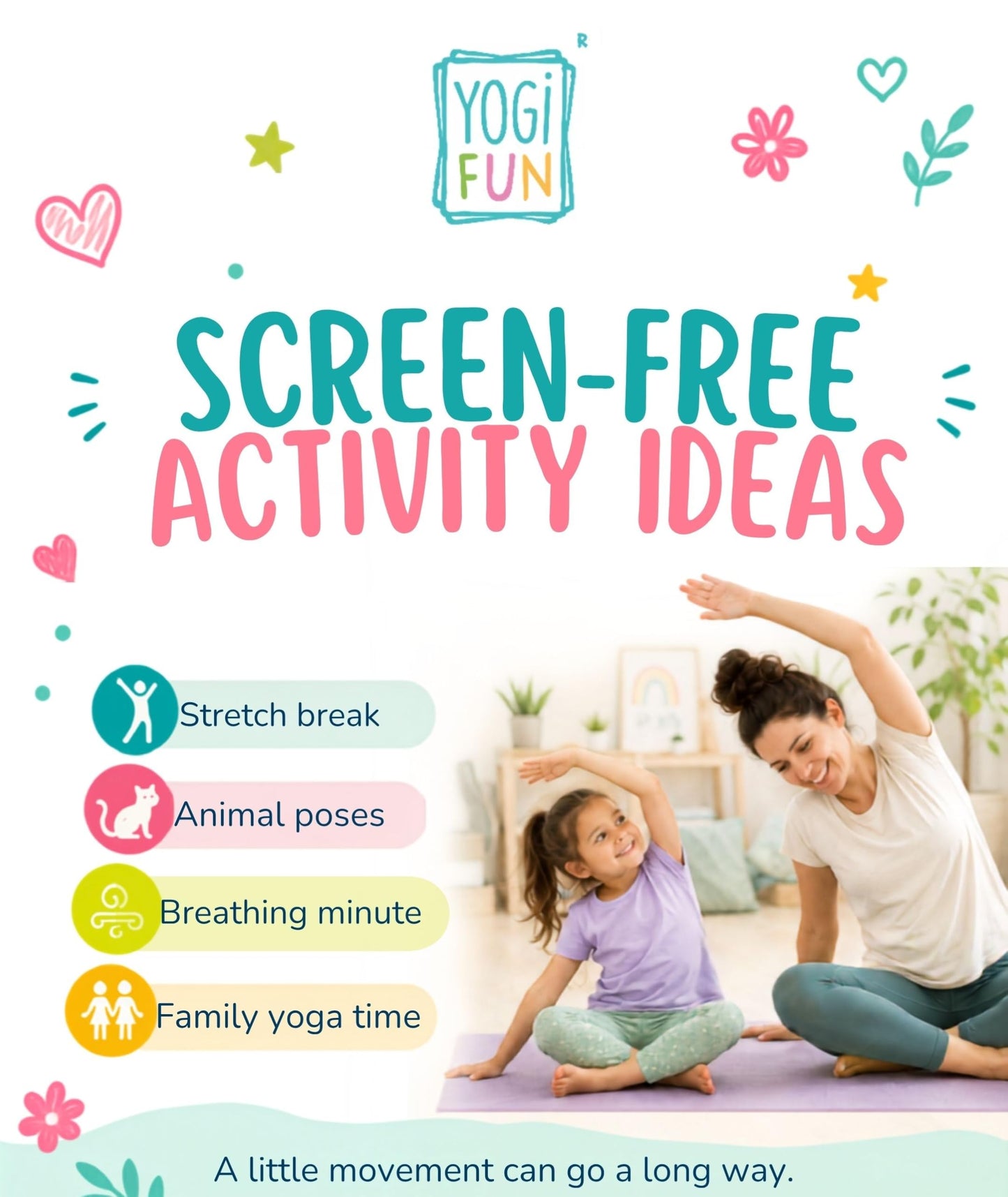 YOGi FUN Yogi Kit Card Game, 40 Yoga Cards Rhyming Game, Award Winning Educational Activities