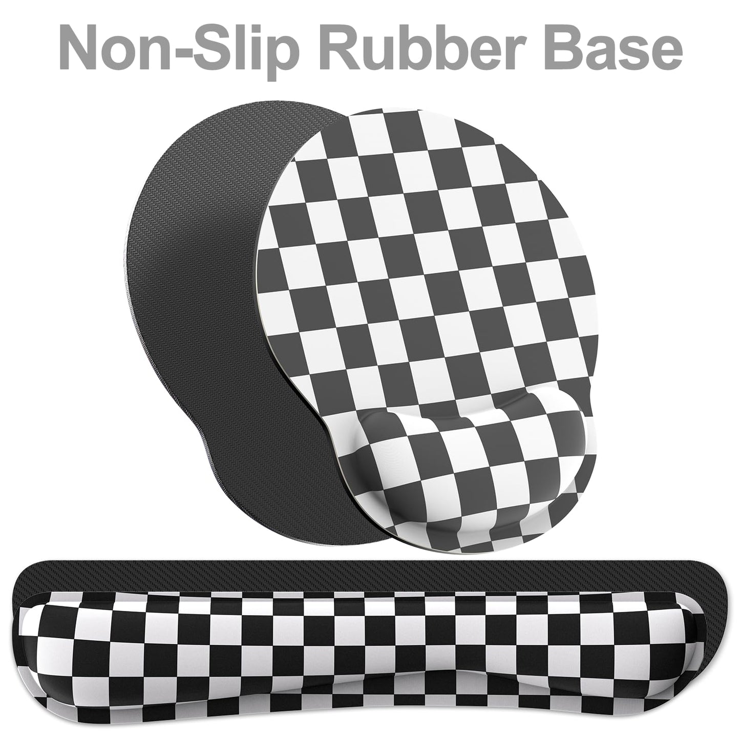 Ergonomic Mouse Pad with Wrist Rest and Keyboard Wrist Rest, Mousepad
