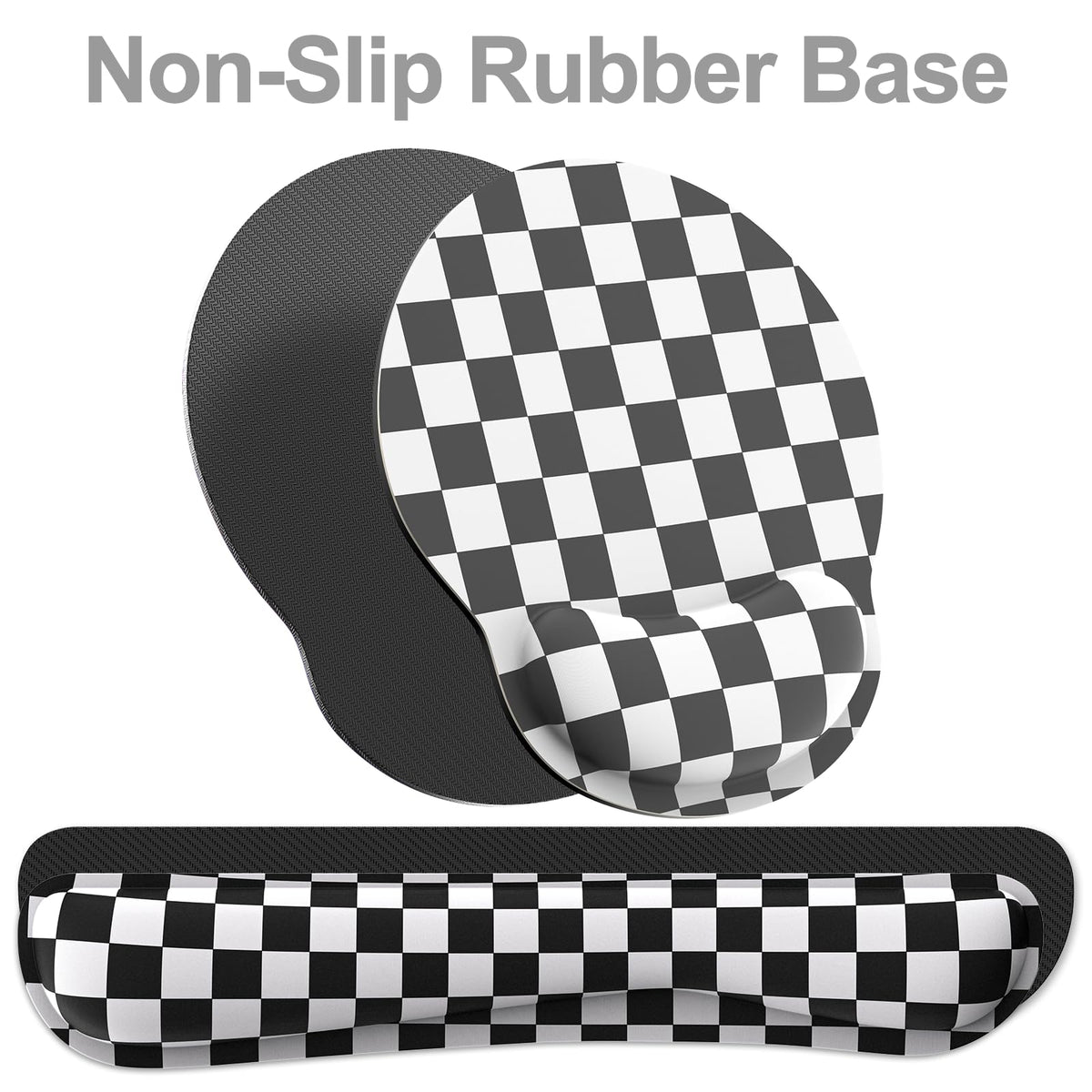 Ergonomic Mouse Pad with Wrist Rest and Keyboard Wrist Rest, Mousepad