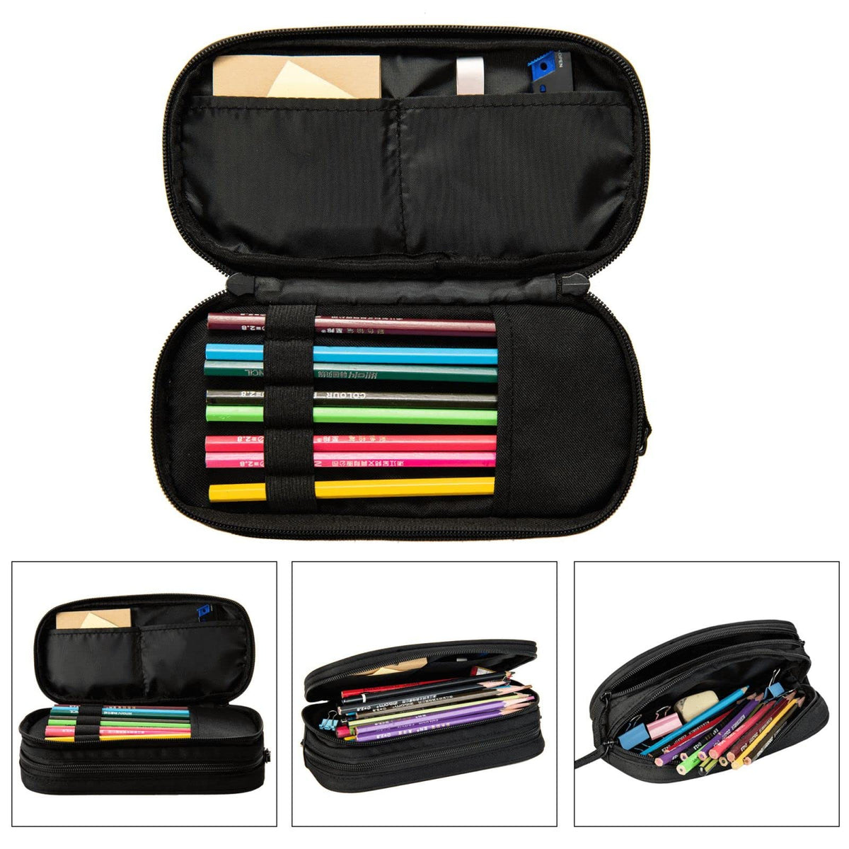 YETTA YANG Cute Llama Flower Pencil Box Case for Pen Holders Office Supplies Big Capacity large