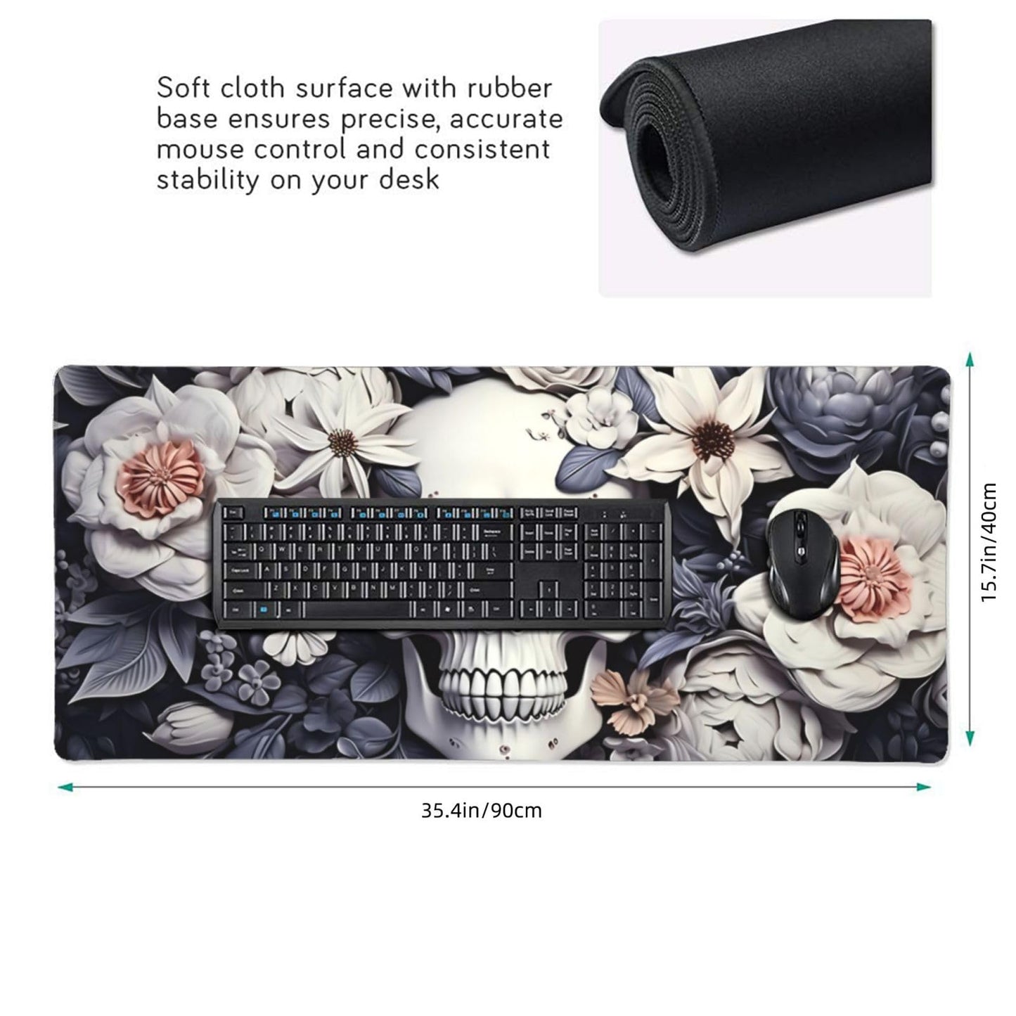 35.4 x 15.7 in, Waterproof XXL Large Mouse Pad for Desk, Extended Keyboard Mouse Mat for Computer