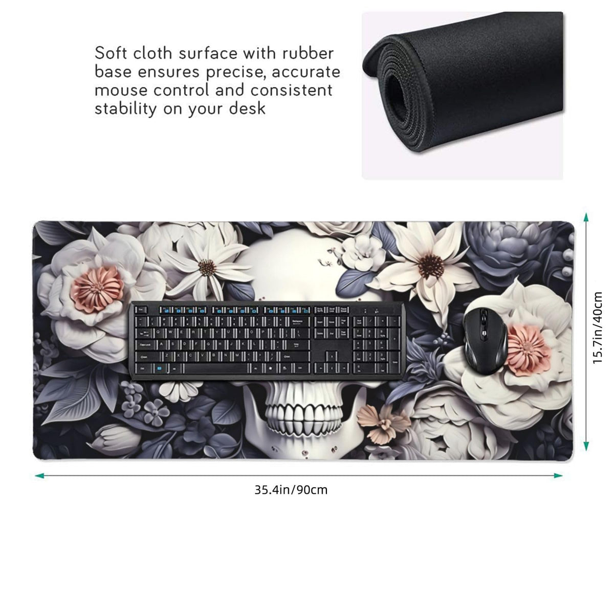 35.4 x 15.7 in, Waterproof XXL Large Mouse Pad for Desk, Extended Keyboard Mouse Mat for Computer