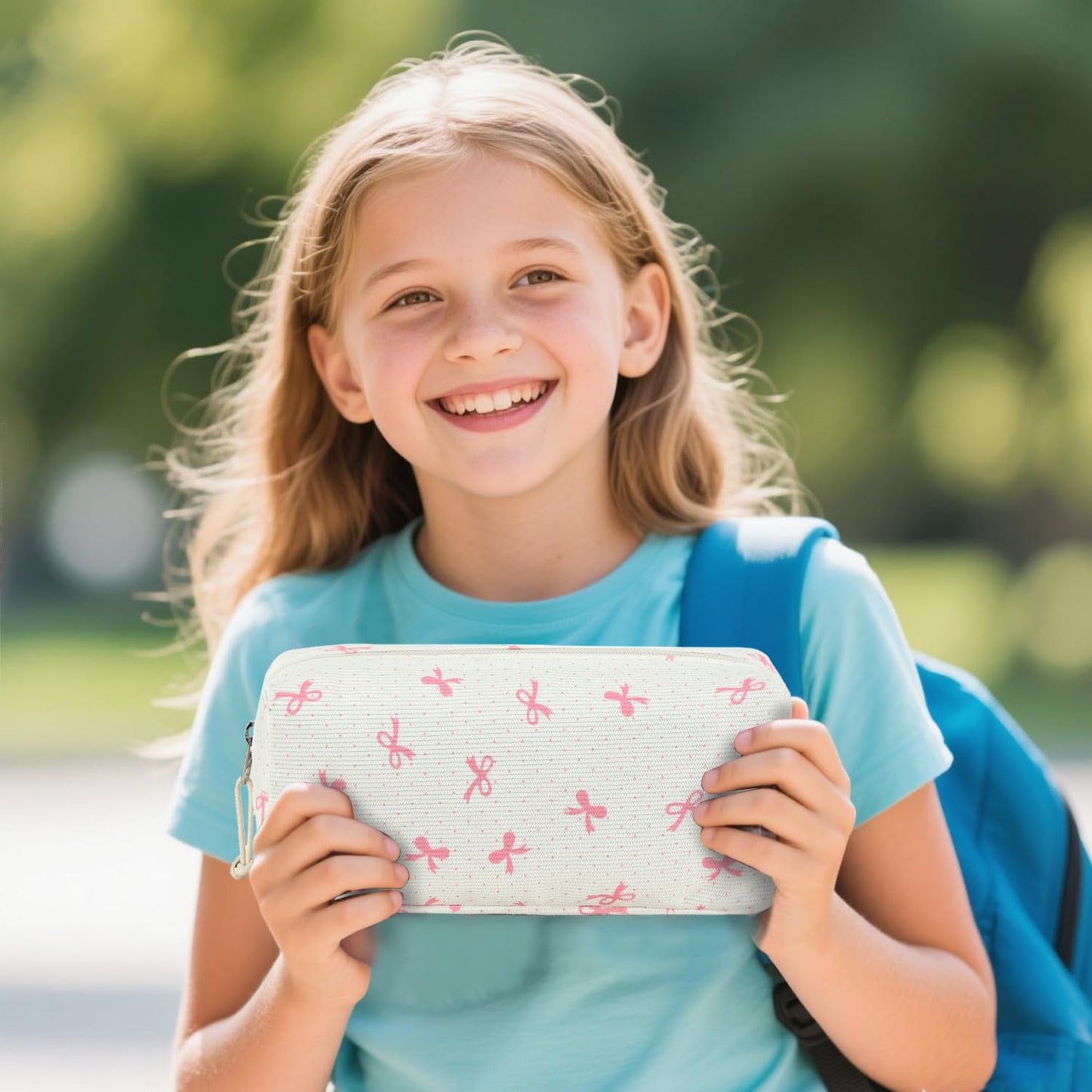 LEDAOU Cute Pencil Case for Kids Girls Boys Pencil Pouch kawaii Pen Pencil Box Bag Holder for
