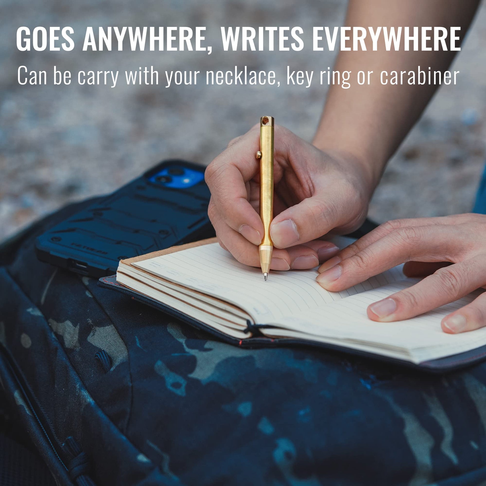 KeyUnity KP00 Titanium Bolt Action Fine Point Pen for Everyday Carry