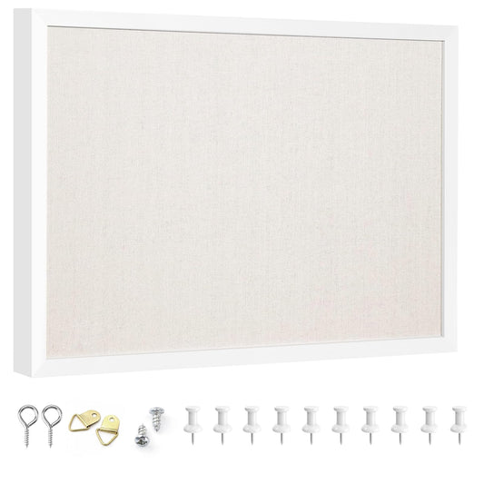 OWLKELA Linen Cork Bulletin Board, 13.3"x17.7"