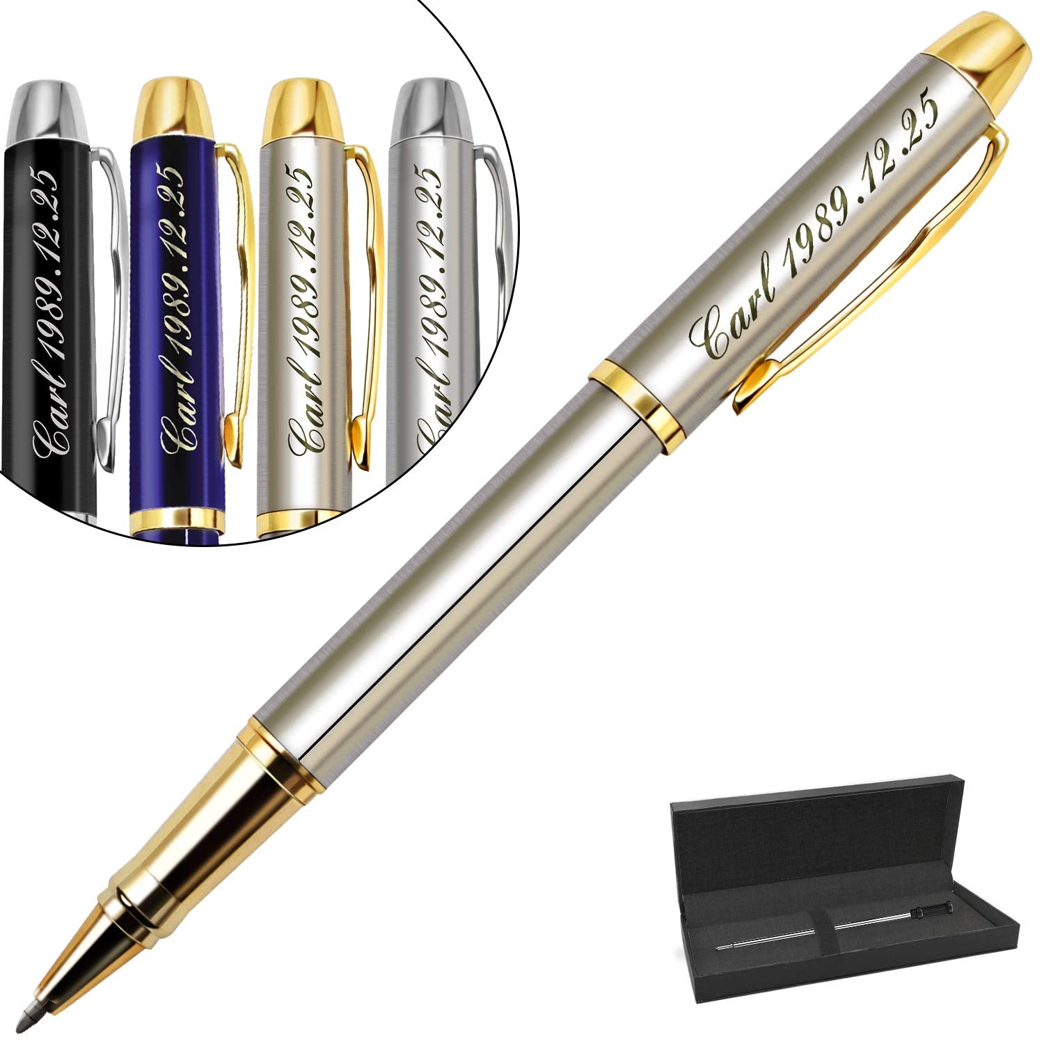 Aolun Personalized Pens,Custom Engraved Ballpoint Pen,Perfect for Birthday,Business,Party with