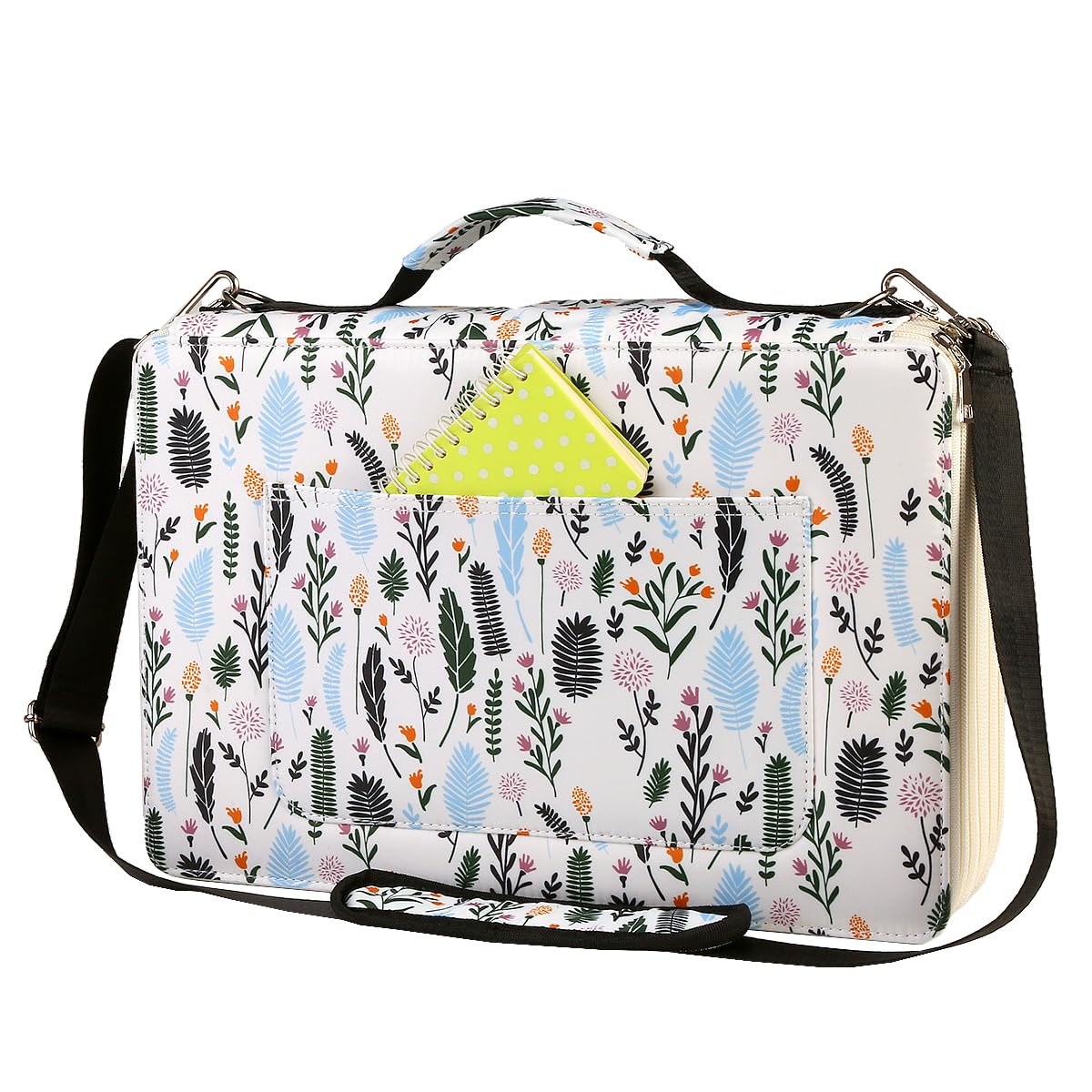 Lbxgap 384 Slots Pencil Case, 4-Layer Organizer with Shoulder Strap