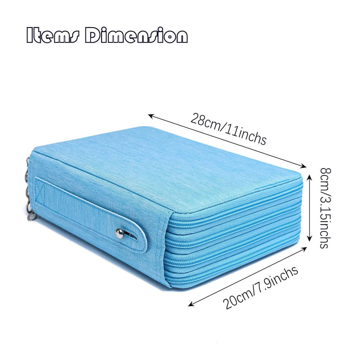 YOUNGCOL 200 Slots Colored Pencil Case - Deluxe Oxford Fabric Pencil Organizer Holder With Zipper