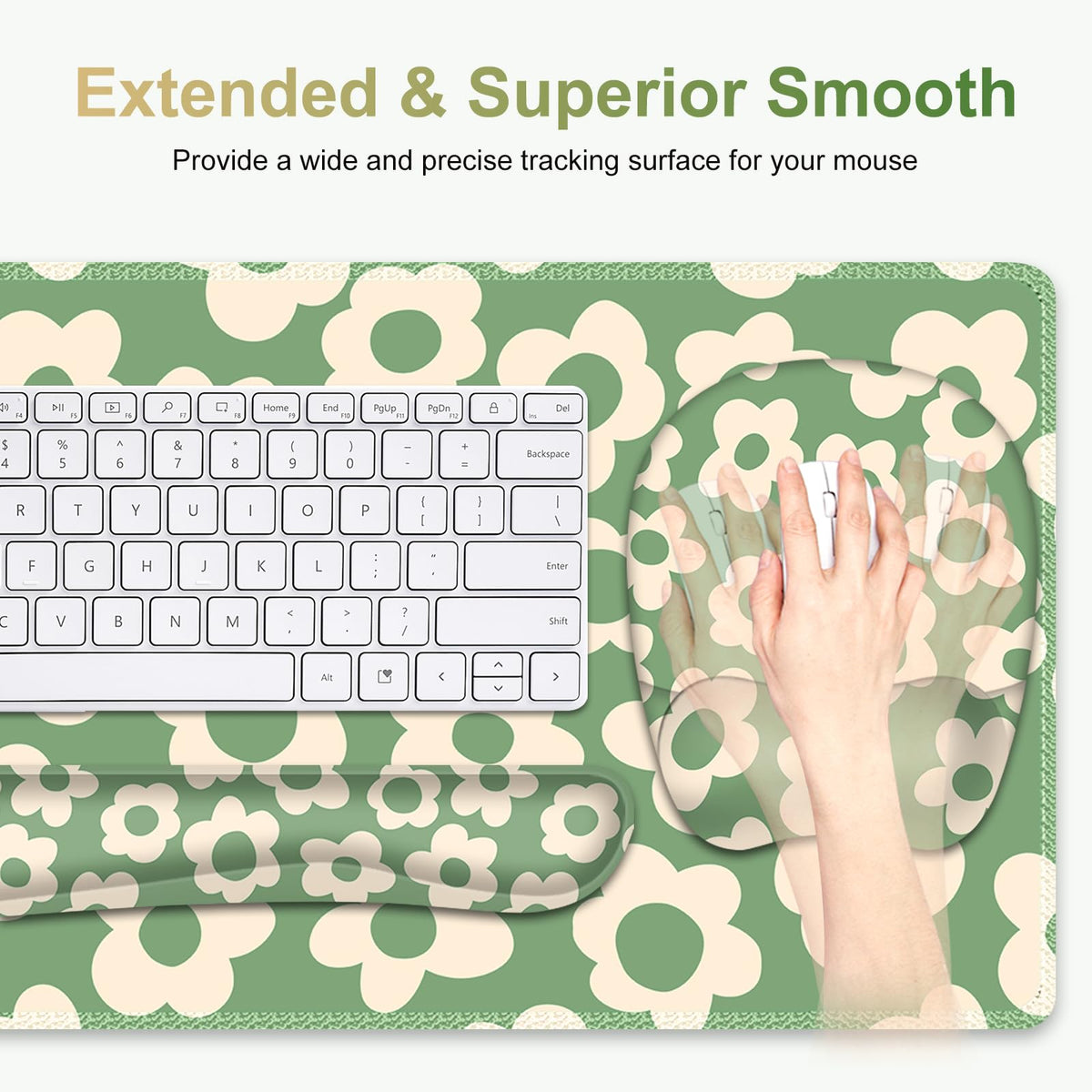 NXZGO Large Mouse Pad with Wrist Support 4in1 Set, XXL Game Mousepad +Keyboard Wrist Rest+Mouse