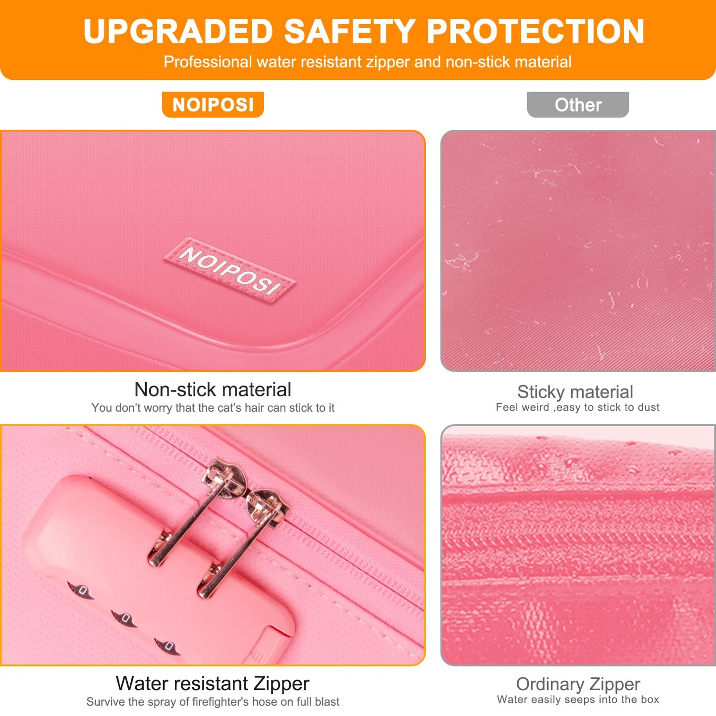 Noiposi 5200℉ Fireproof Document Box with Lock 8 Layers Water Resistant