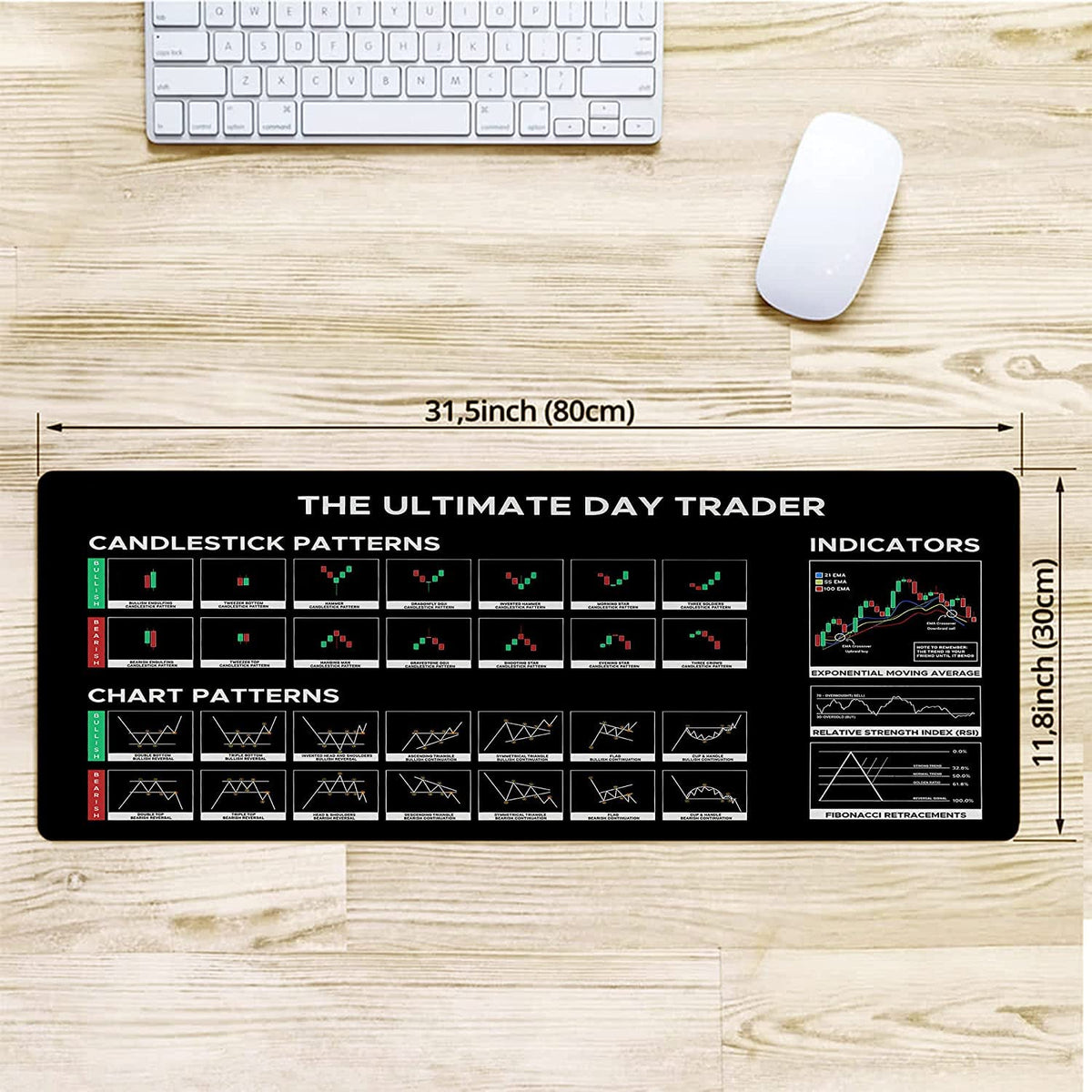 Designfullprint Stock Market Day Trader Gift Mouse Mat - Large Gaming Pad