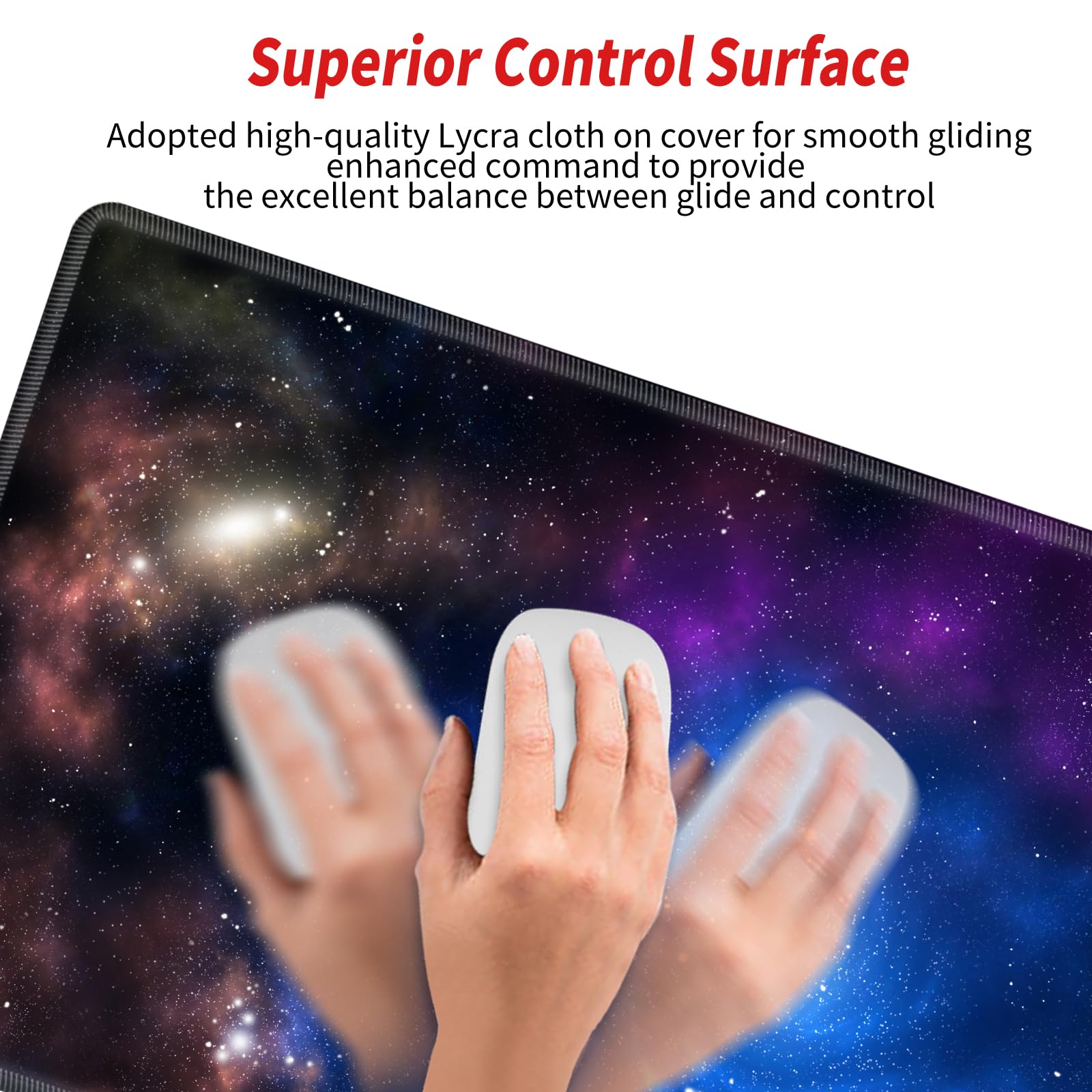 Galaxy Mouse Pad XXL Large Space Mousepad 24x12 Desk Mat Gaming Desk Pad Long Big Computer Mat
