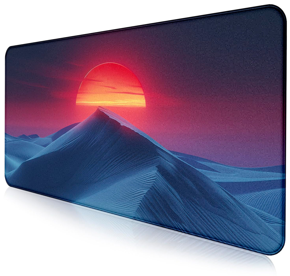 Mountain Top Scenery Mouse Pad Sunset Mountain Computer Decorative Desk Pad