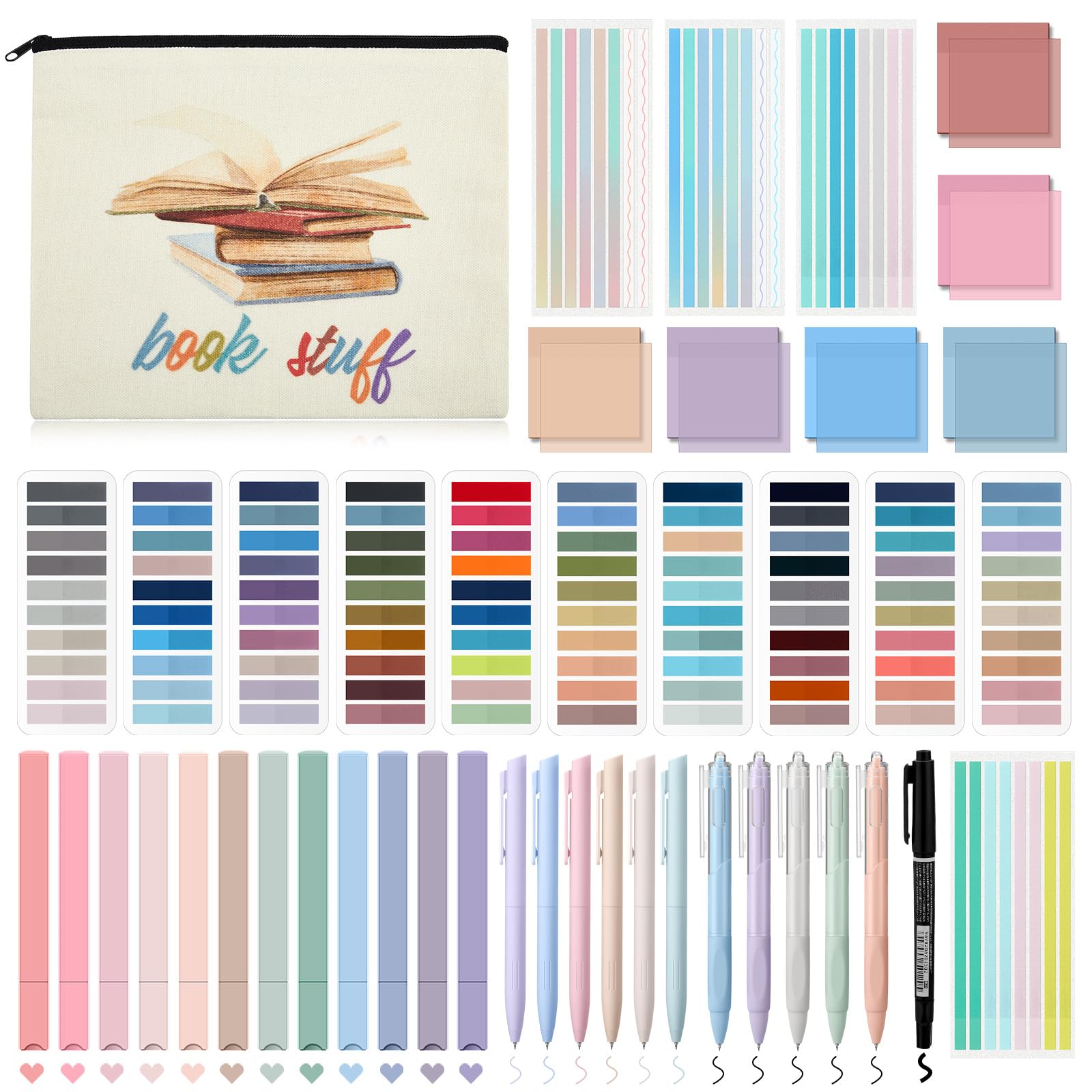 Trandraft Book Annotation Kit, Bible Study Journaling Kit, Square