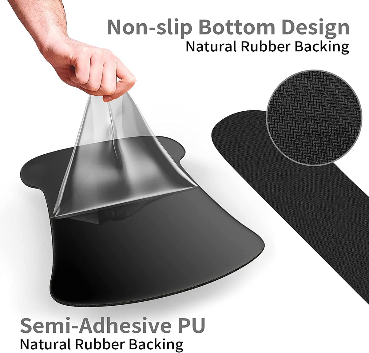 Mouse Pad with Wrist Support, Ergonomic Gel Mouse Pad, Memory Foam Keyboard Wrist Rest Suitable for