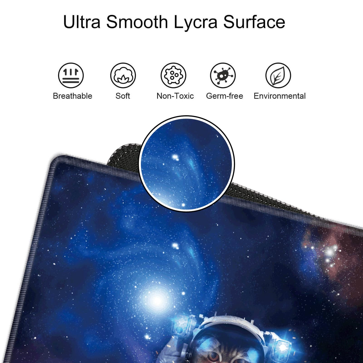 48x24 Mouse Pad Gaming Mousepad 48 Inch Desk Mat Giant Desk Pad Large Computer Mat XXXXL Space Cat