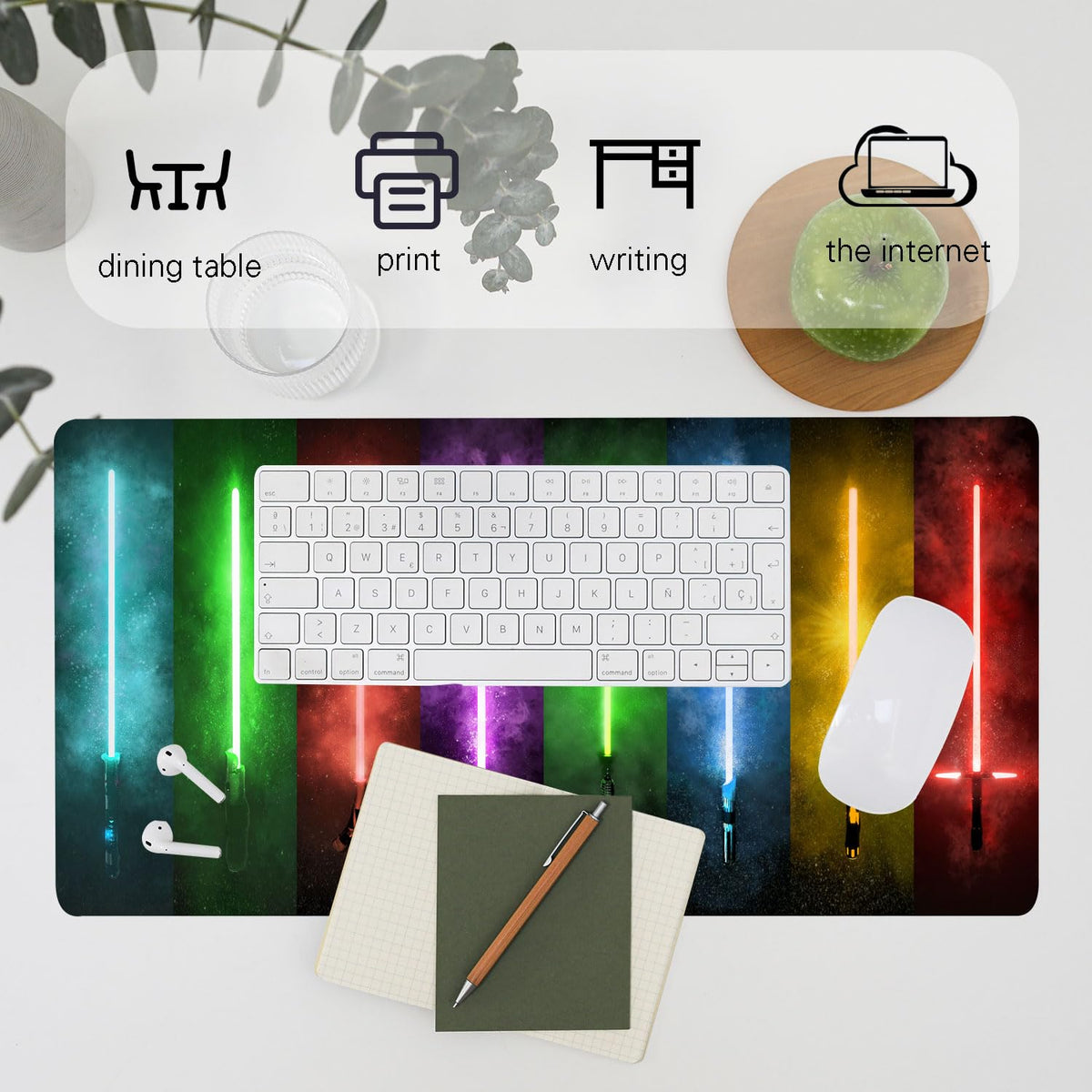 Large XL Mouse Pad,Super Thick Desk Mat, Waterproof Large Gaming Mousepad