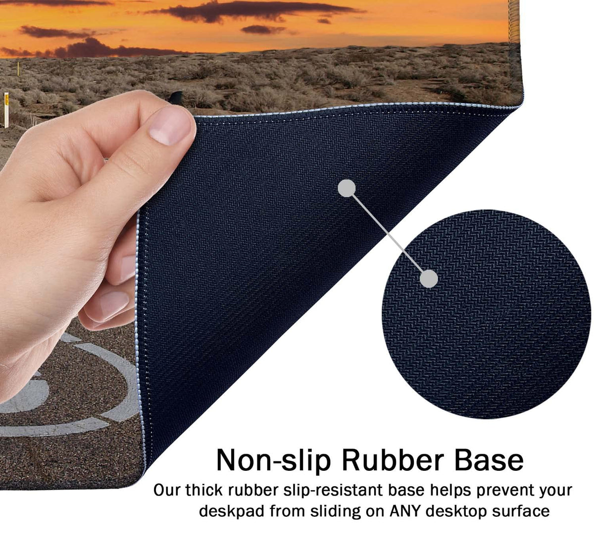 SSOIU Large Mouse Pad, Full Desk XXL Extended Gaming Mouse Pad 35.5" X 15.7", Waterproof Desk Mat