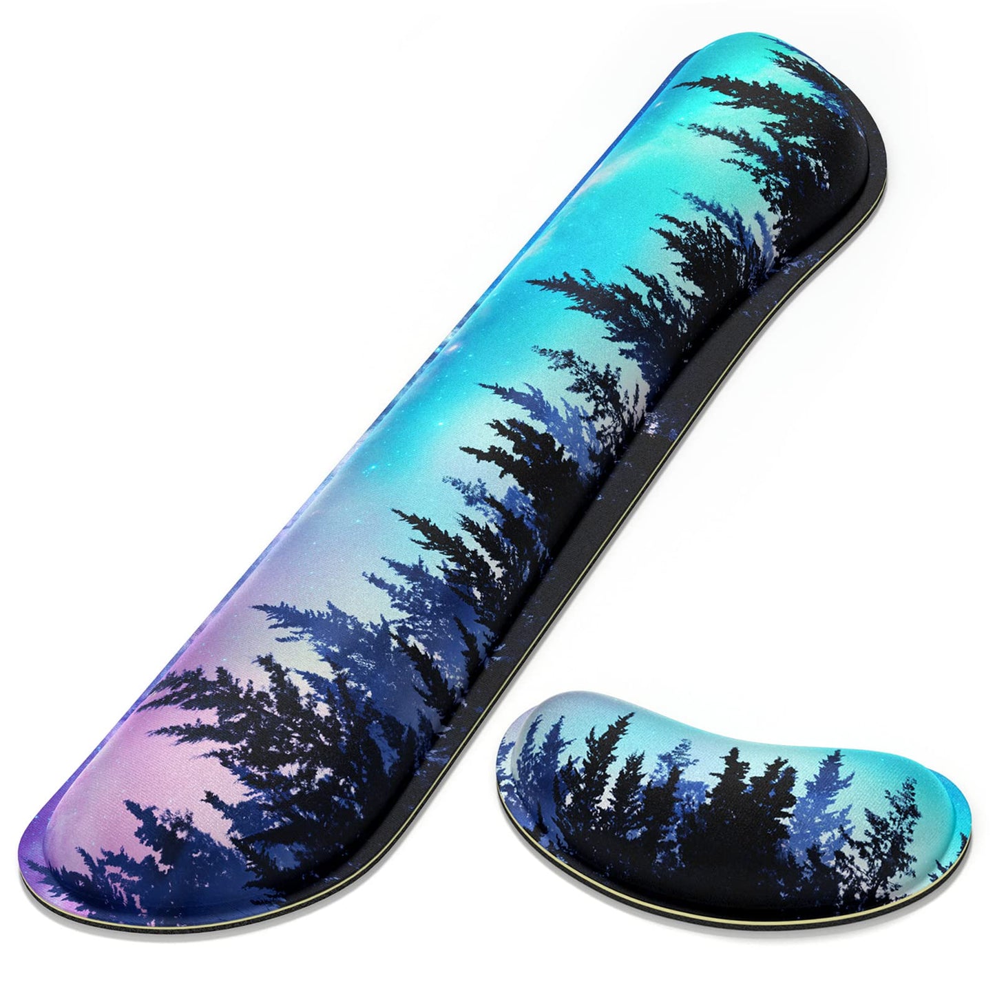 Dapesuom Enlarge Keyboard Wrist Rest, Memory Foam Wrist Cushion for Desk Mats Support, Cute Typing