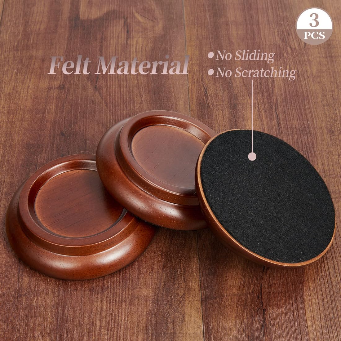 Piano Caster Cups Grand Piano Caster Cups Wood Coasters Cups Piano Caster Pads for Grand Piano