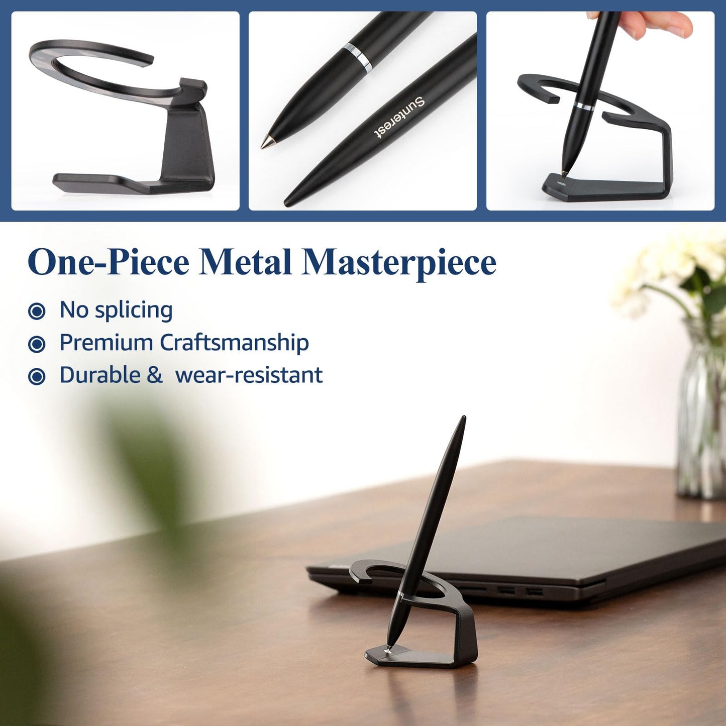 SUNTEREST Magnetic Levitation Gel Ink Pen, Metal Luxury Gifts for Men & Women, Futuristic Floating